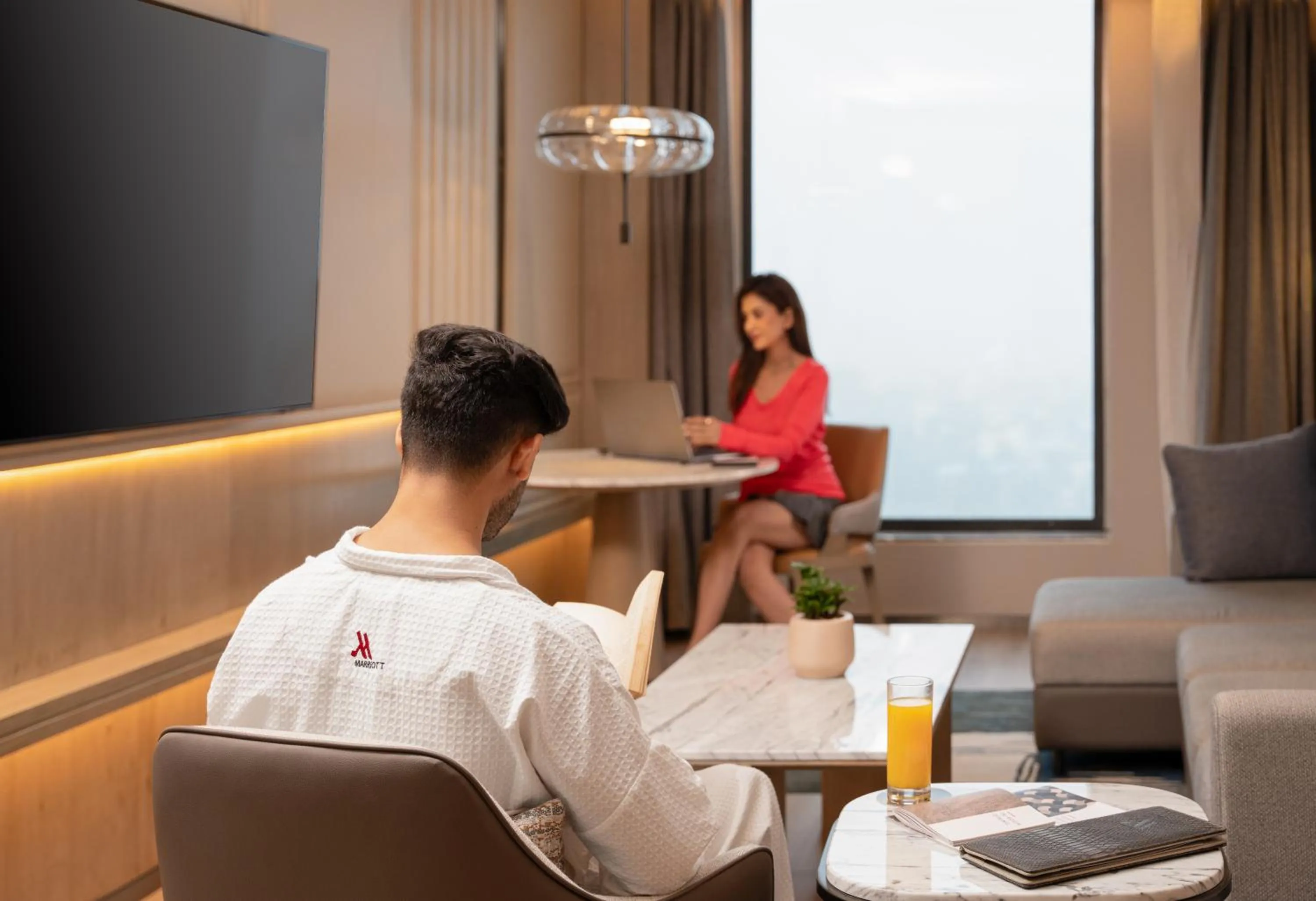 Living room in Navi Mumbai Marriott