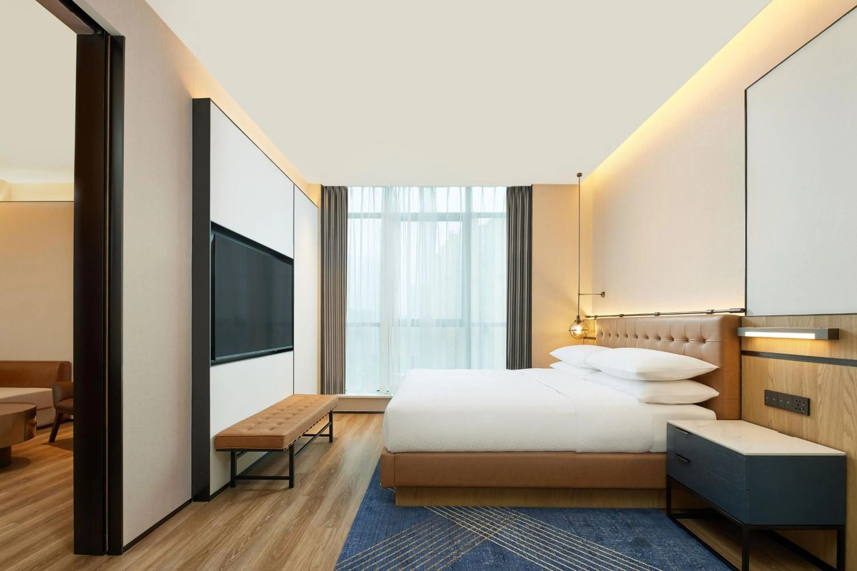 Bedroom, Bed in Four Points by Sheraton Chengdu, High-Tech Zone Exhibition Center