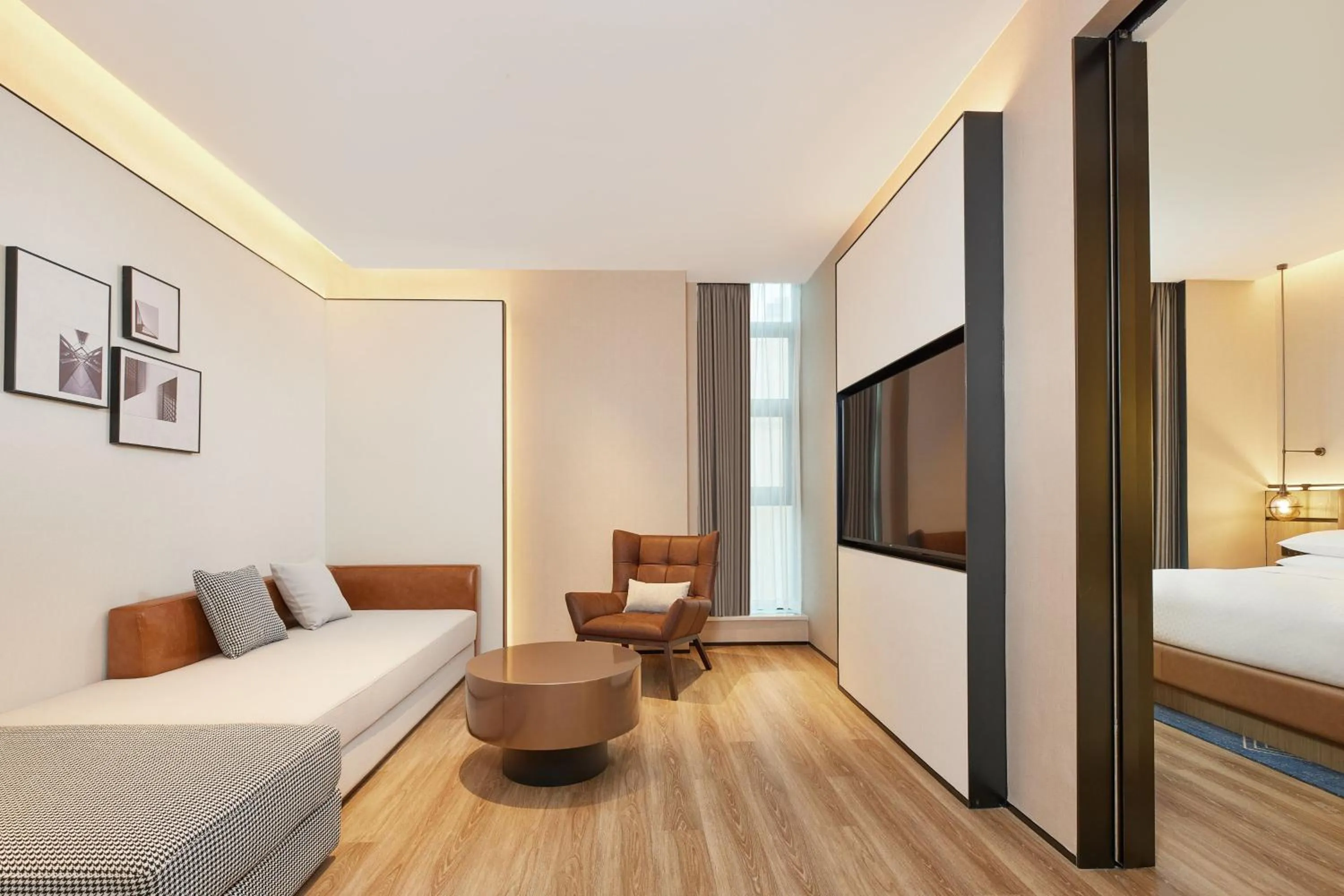 Living room, Bed in Four Points by Sheraton Chengdu, High-Tech Zone Exhibition Center