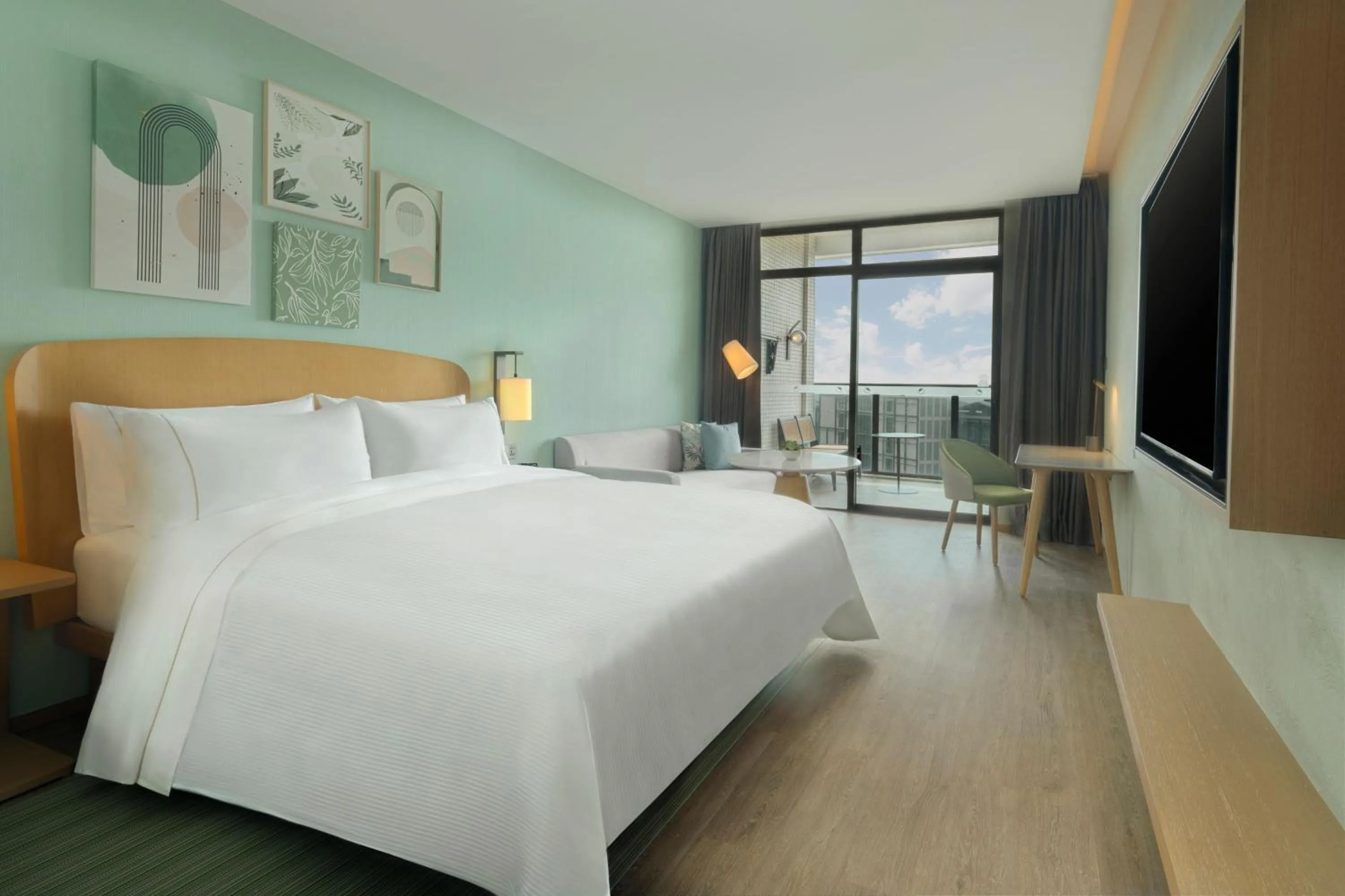 Photo of the whole room, Bed in Element Yangjiang Hailing Island