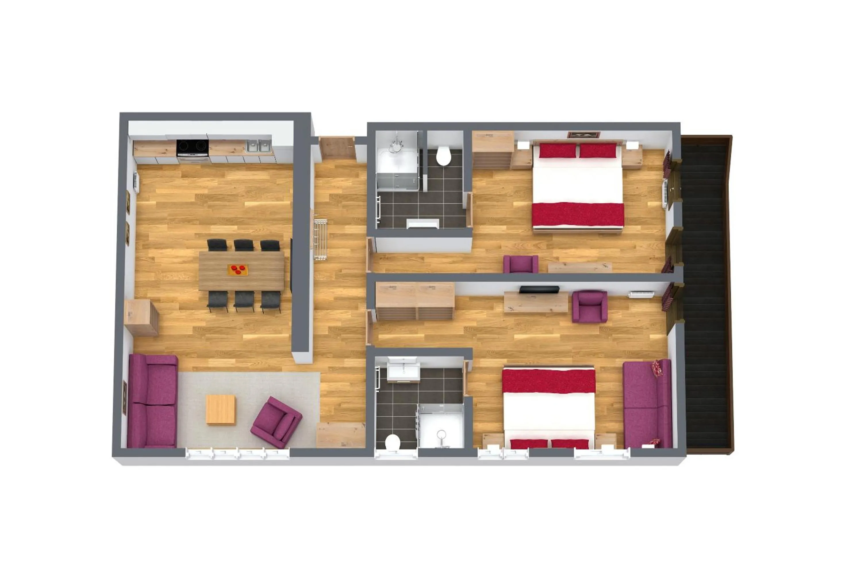 Floor plan in Apart Fortuna