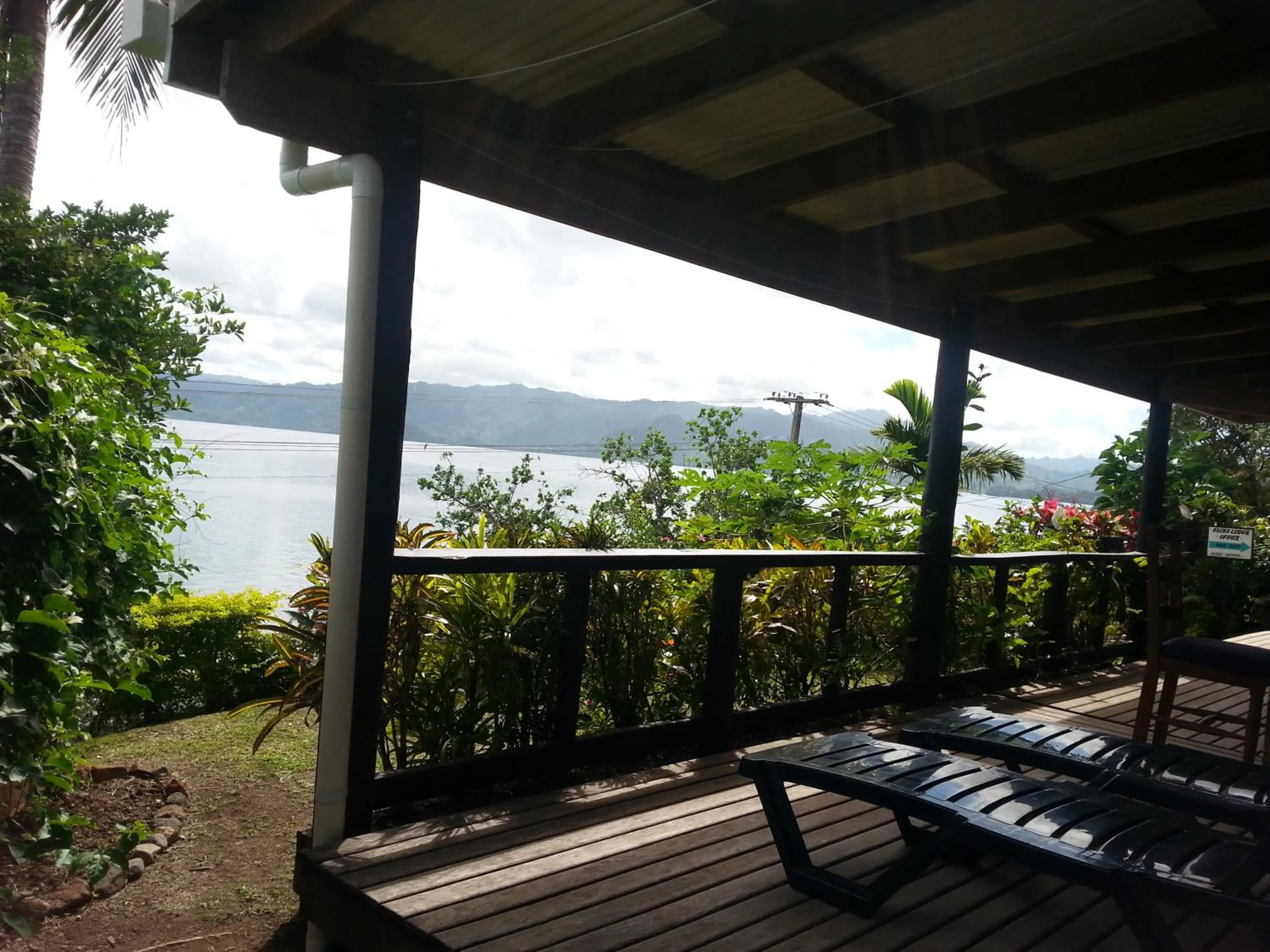Dining area in Gecko Lodge Fiji