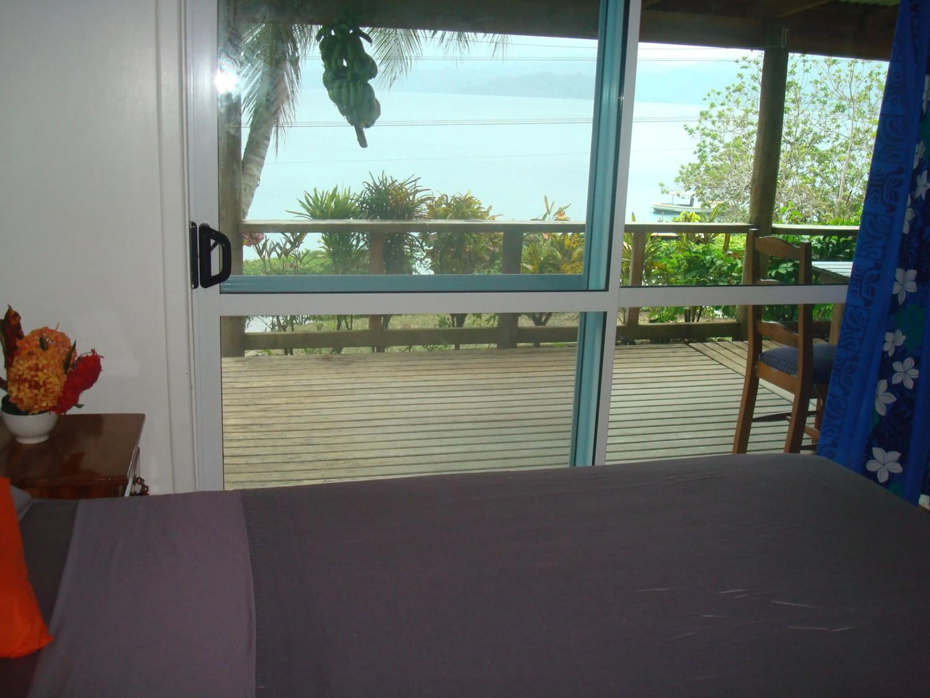 Patio, Bed in Gecko Lodge Fiji