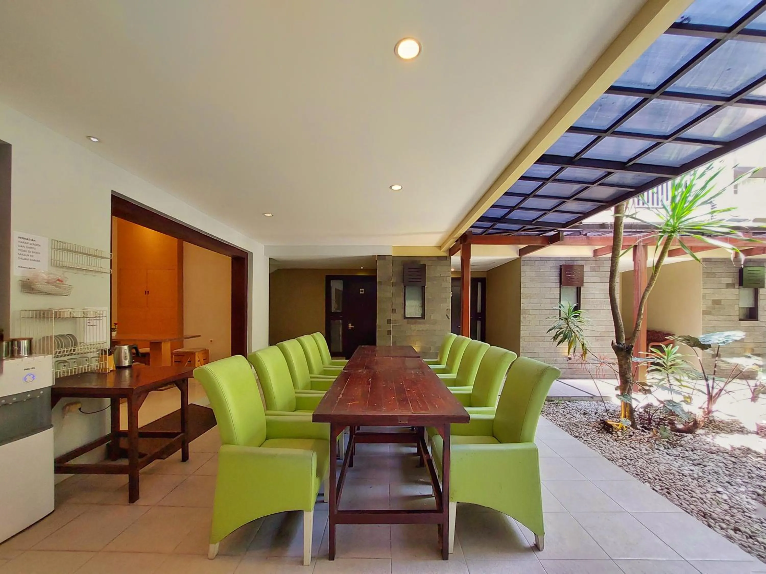 Seating area in Shinta Guesthouse