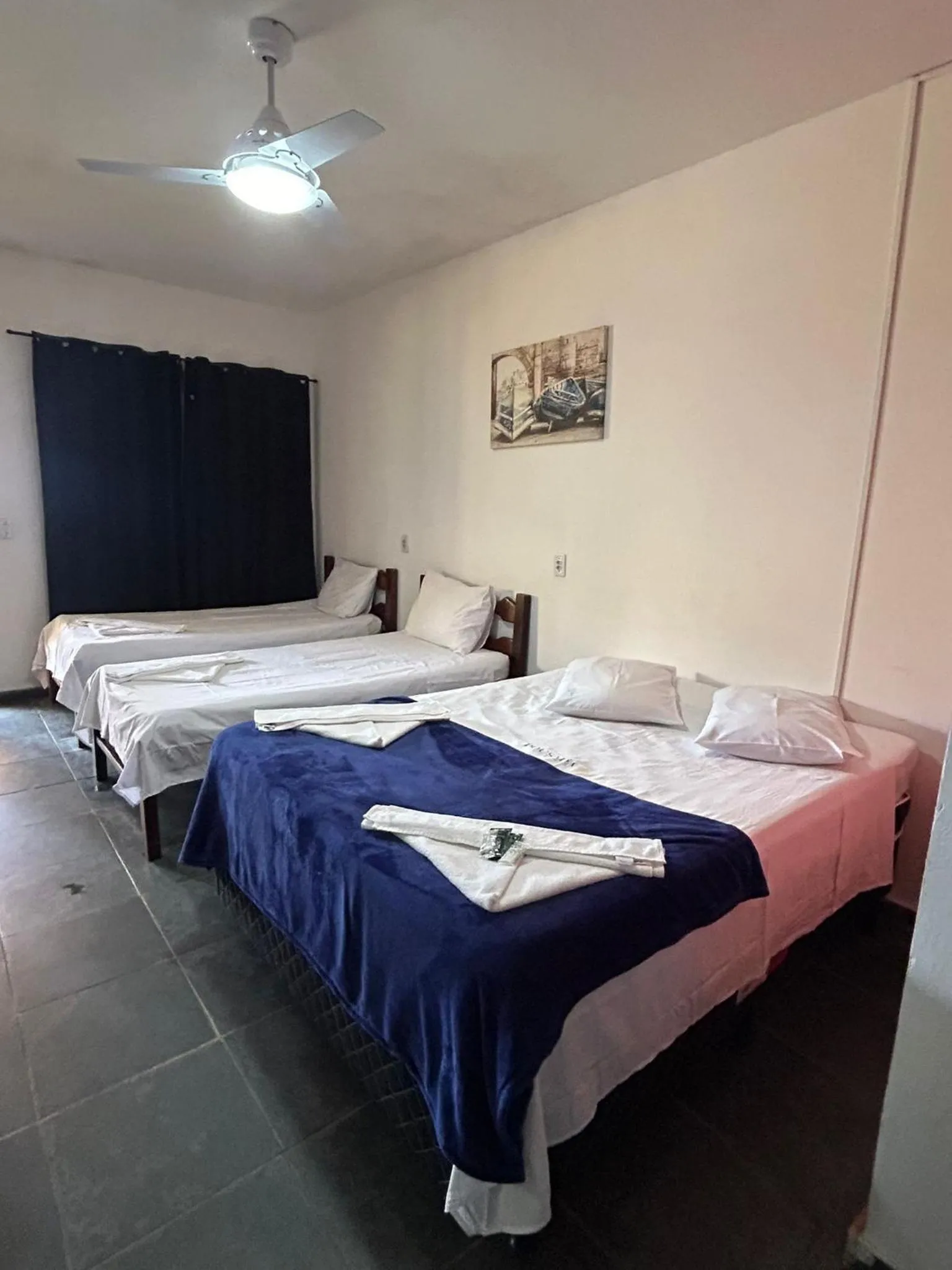Bedroom in Pousada e Restaurante Frente Mar H Guarujá