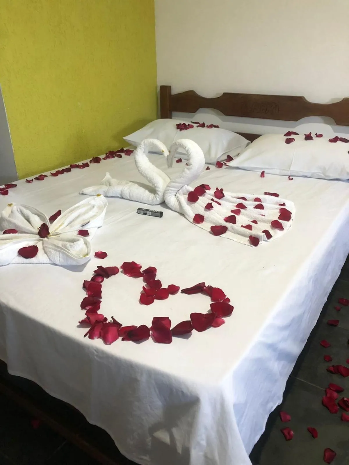 Bed in Pousada e Restaurante Frente Mar H Guarujá