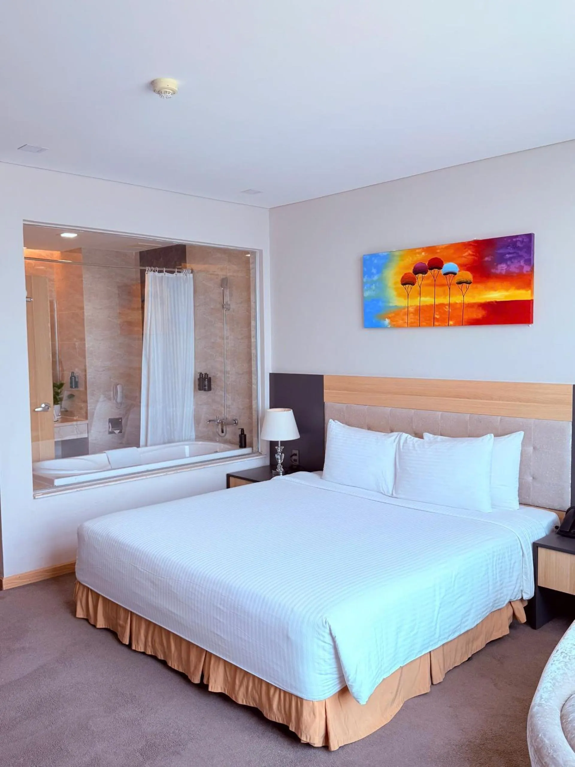 Bed in Muong Thanh Luxury Nha Trang Hotel