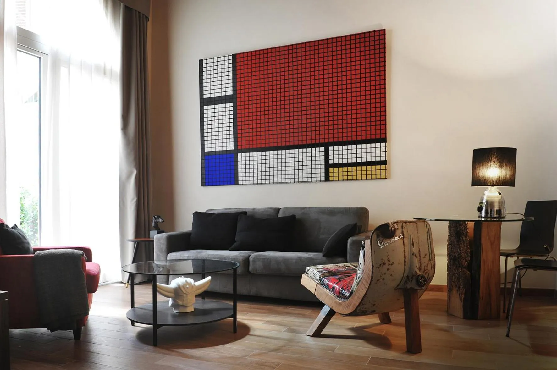 Living room in Florence Art Apartments