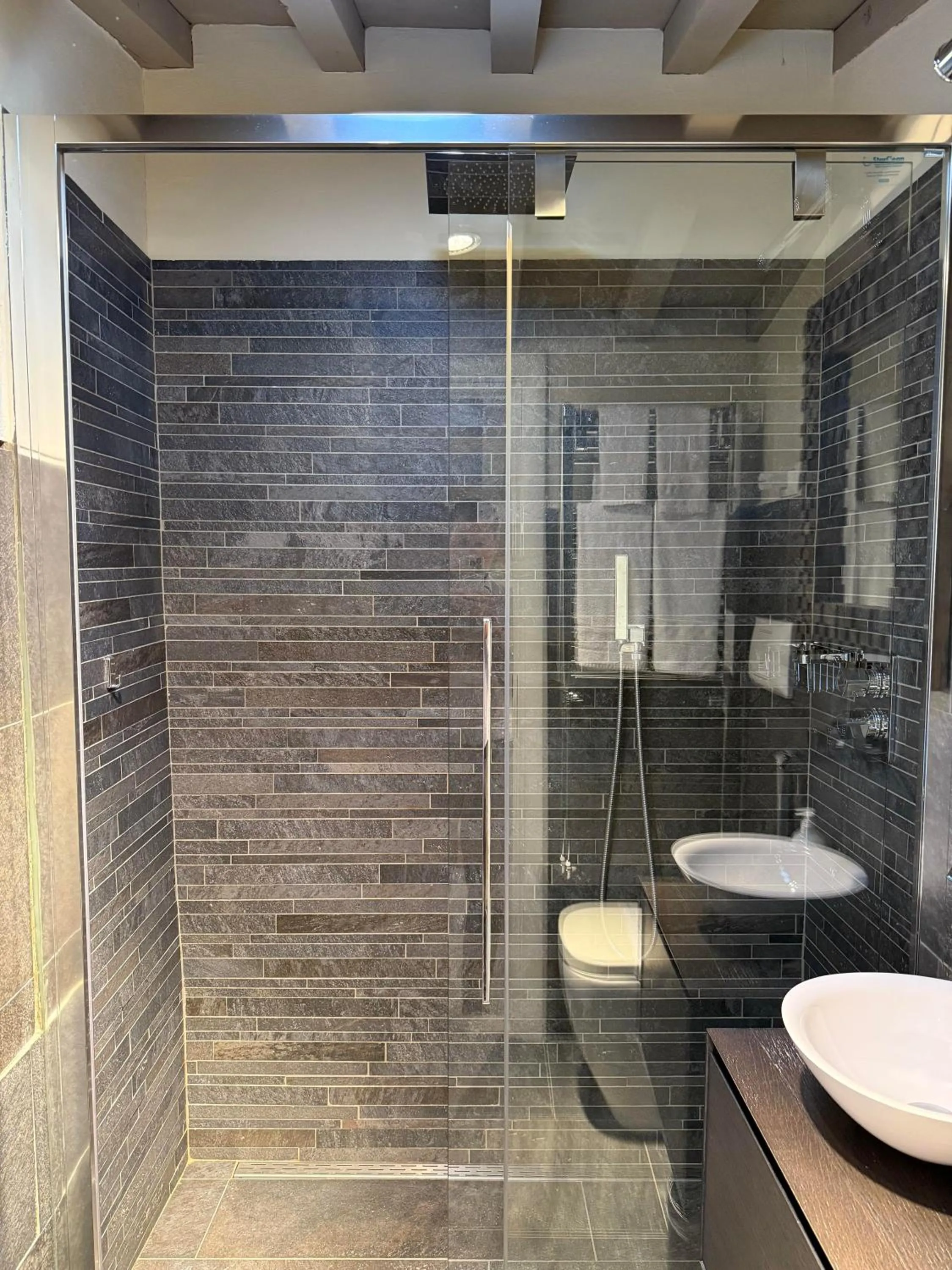 Shower in Florence Art Apartments