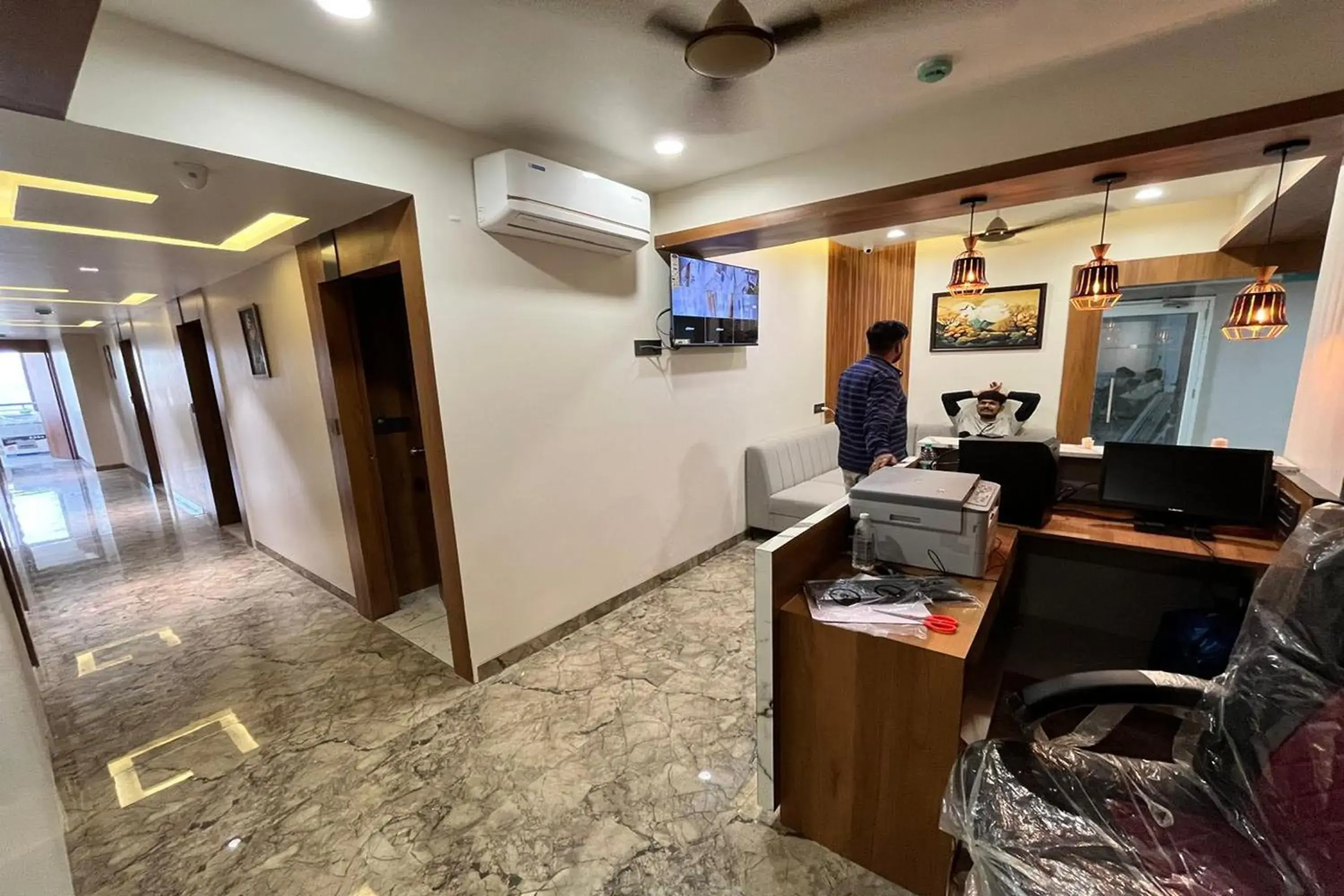 Lobby or reception in Hotel Moon Light Isanpur Ahmedabad Lobby or reception in Hotel Moon Light Isanpur Ahmedabad