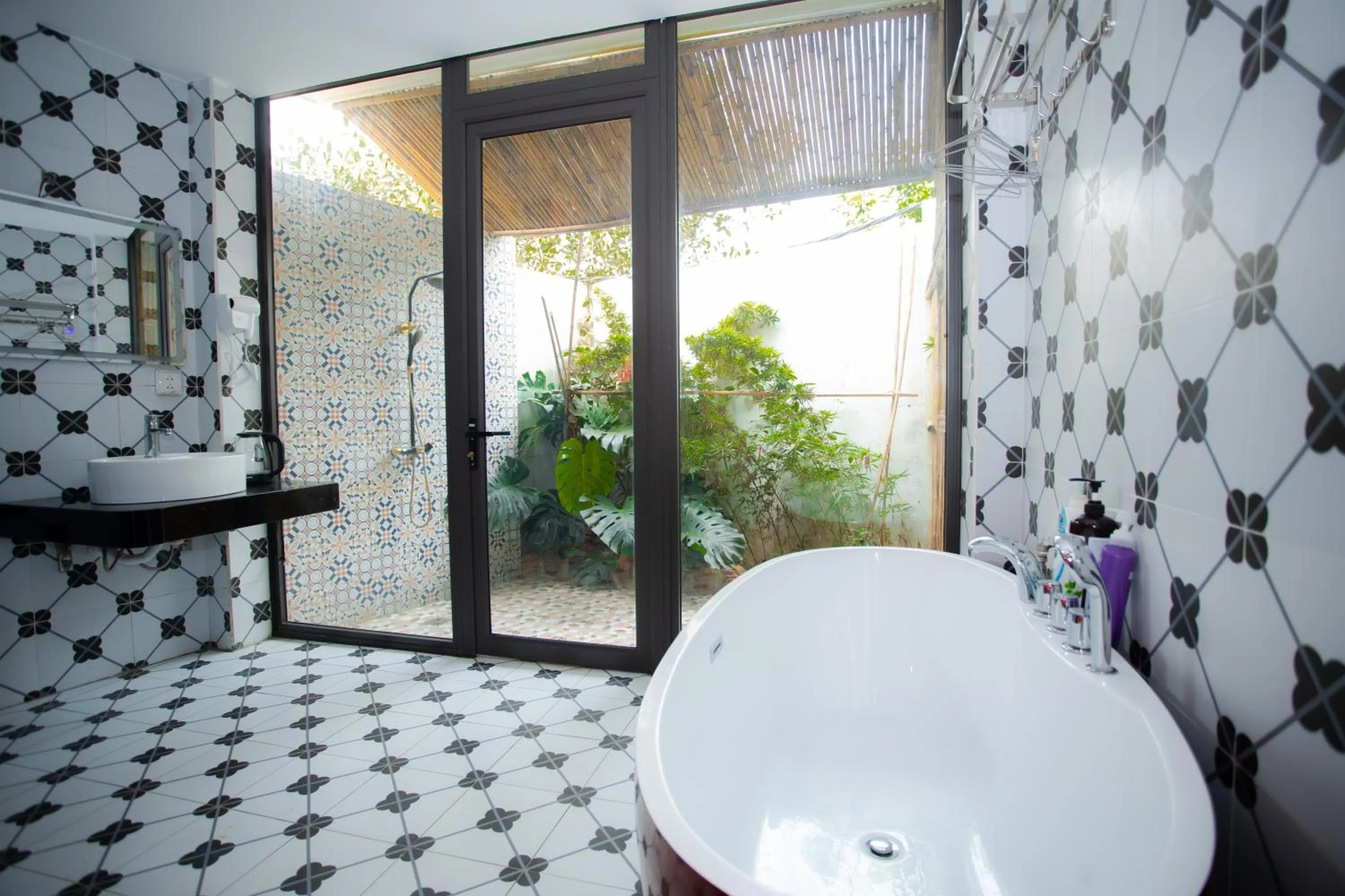 Patio in King Bavi Resort