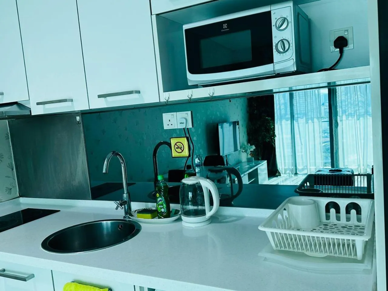 Kitchen or kitchenette in Summer Suites KLCC by Luna KL