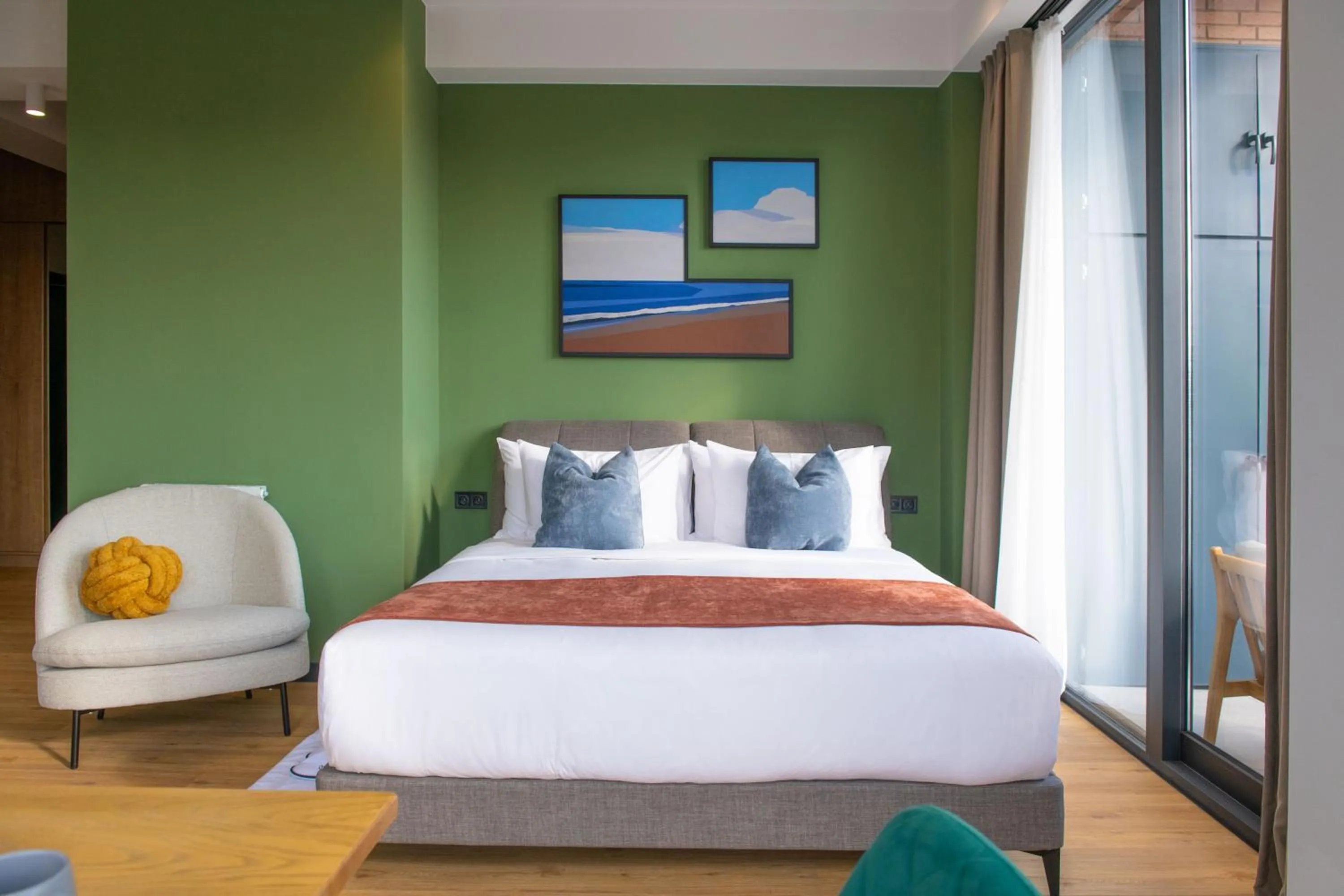 Bed in Qstay Gratus Tbilisi