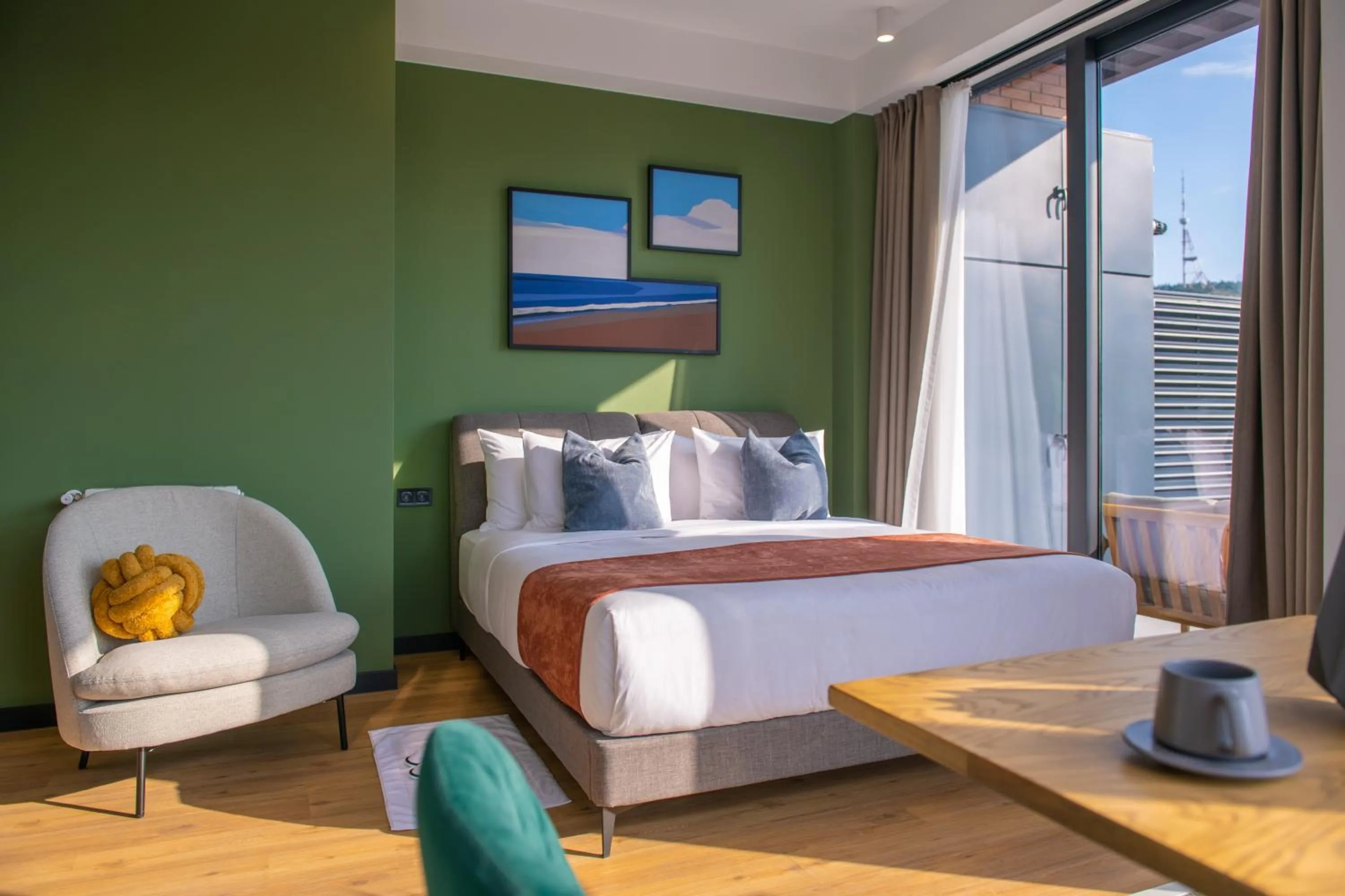 Bed in Qstay Gratus Tbilisi