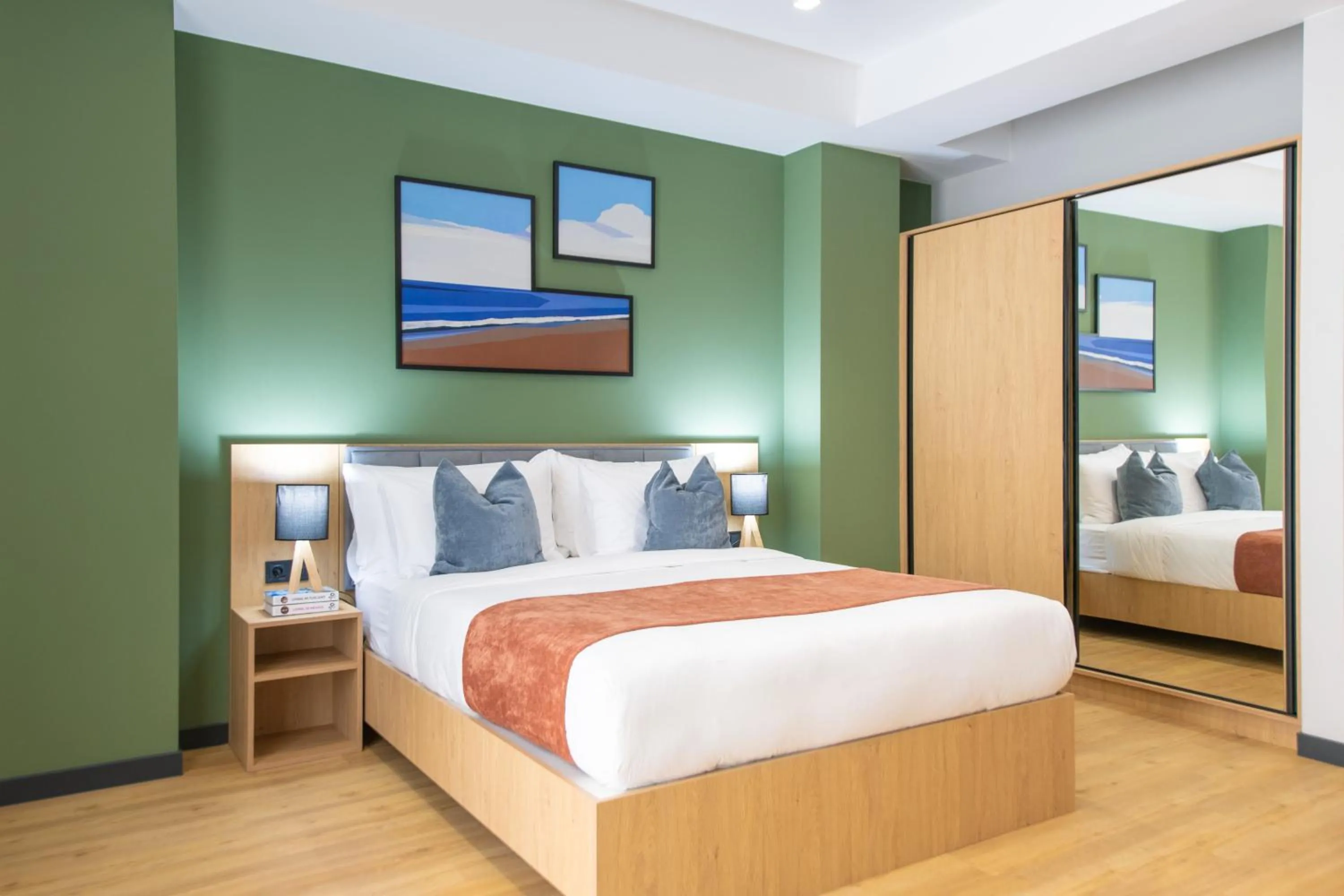 Bed in Qstay Gratus Tbilisi