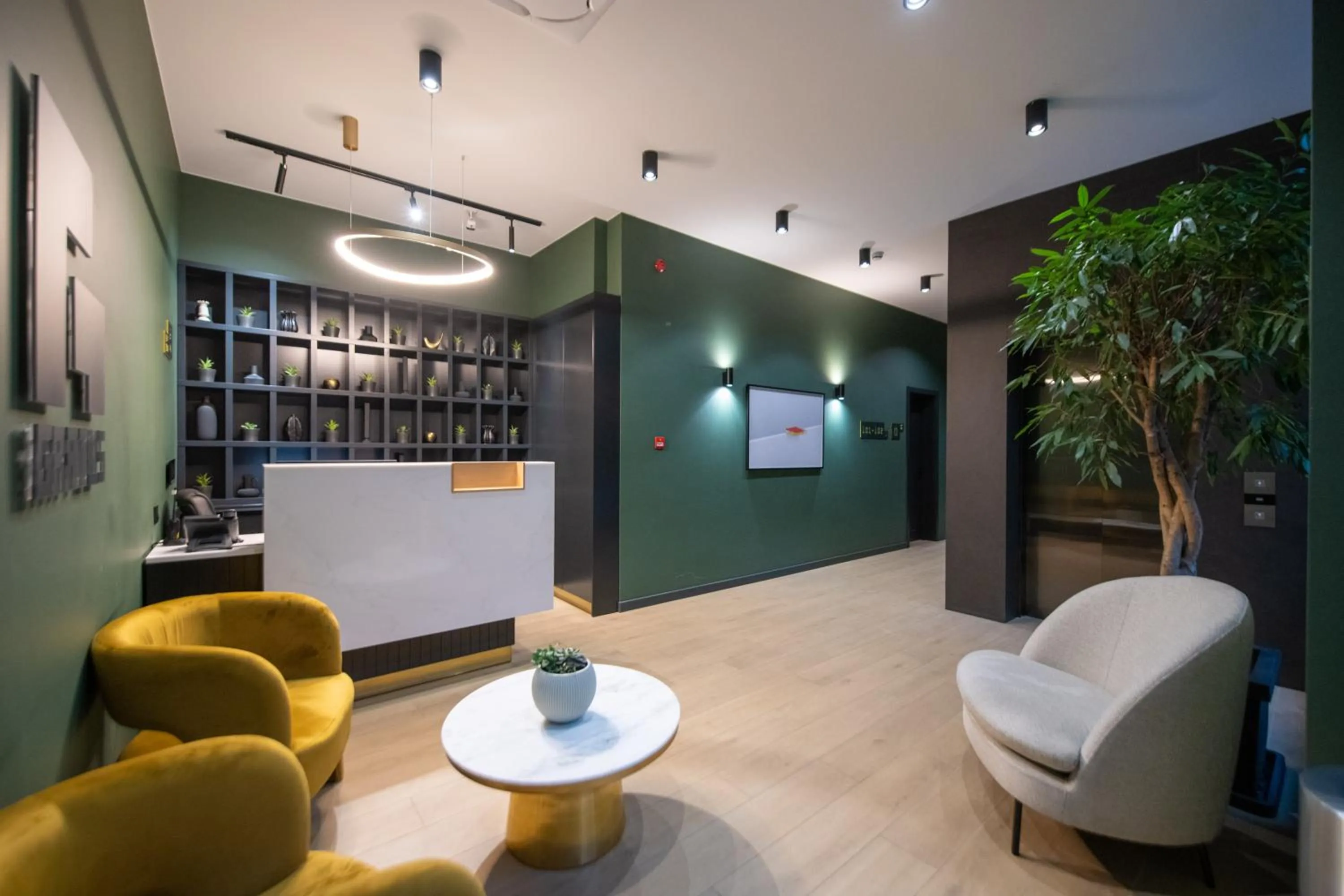 Seating area in Qstay Gratus Tbilisi