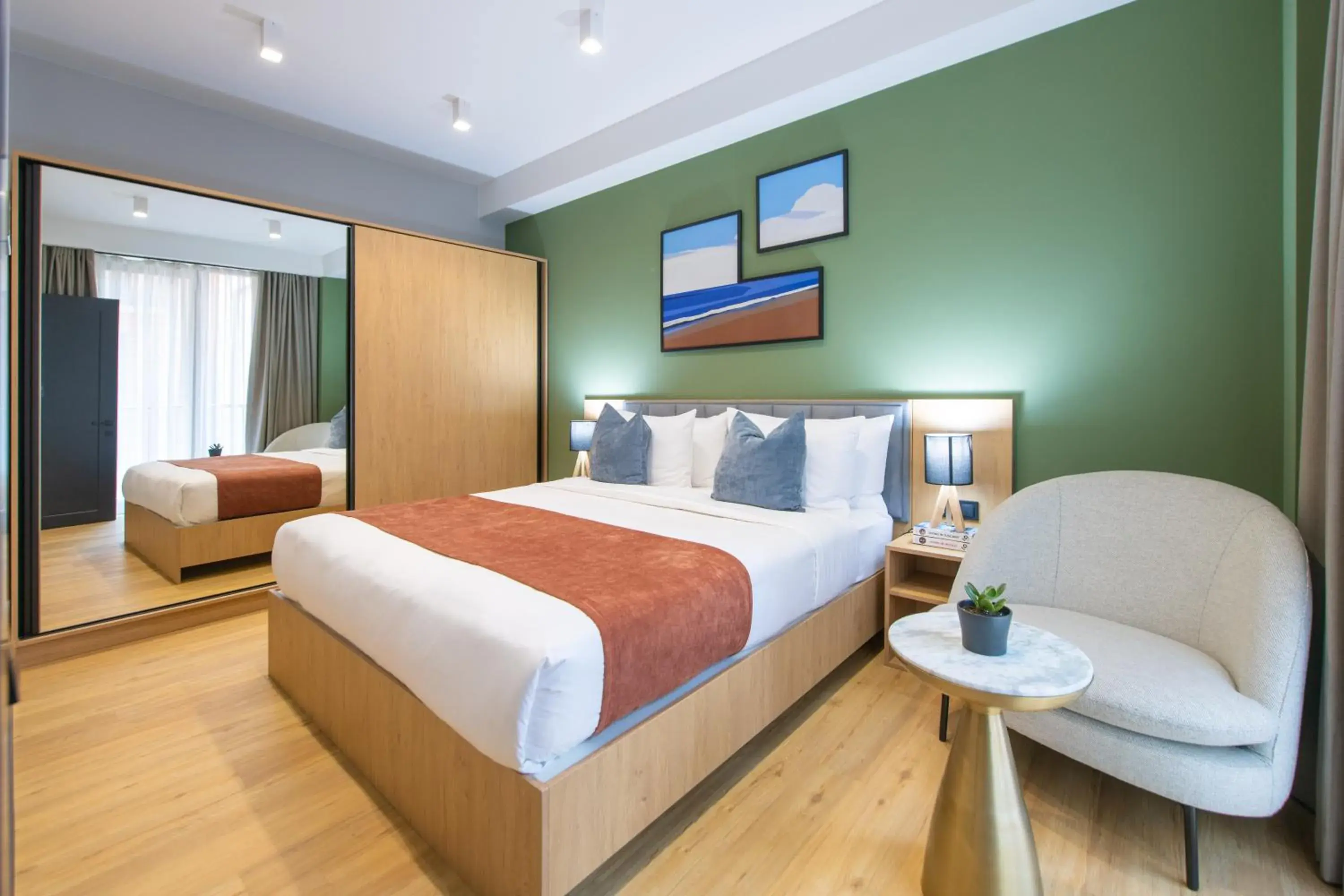 One-Bedroom Balcony Suite with Kitchen in Qstay Gratus Tbilisi One-Bedroom Balcony Suite with Kitchen in Qstay Gratus Tbilisi