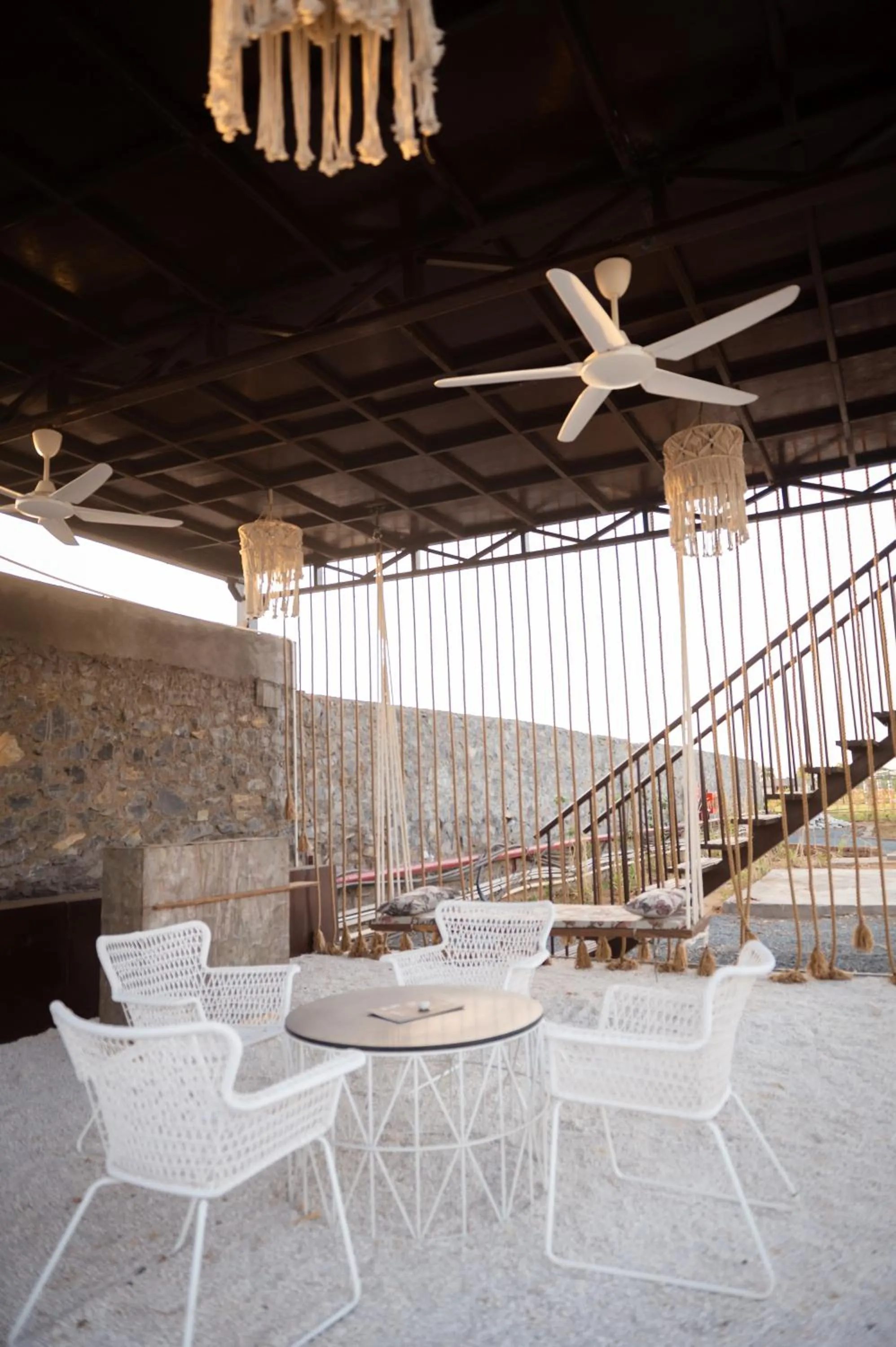 Dining area in Sangam Farms