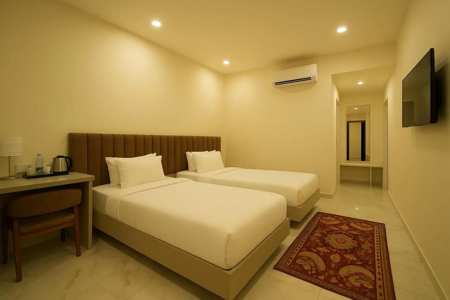Bed in Veerdency Luxury resort