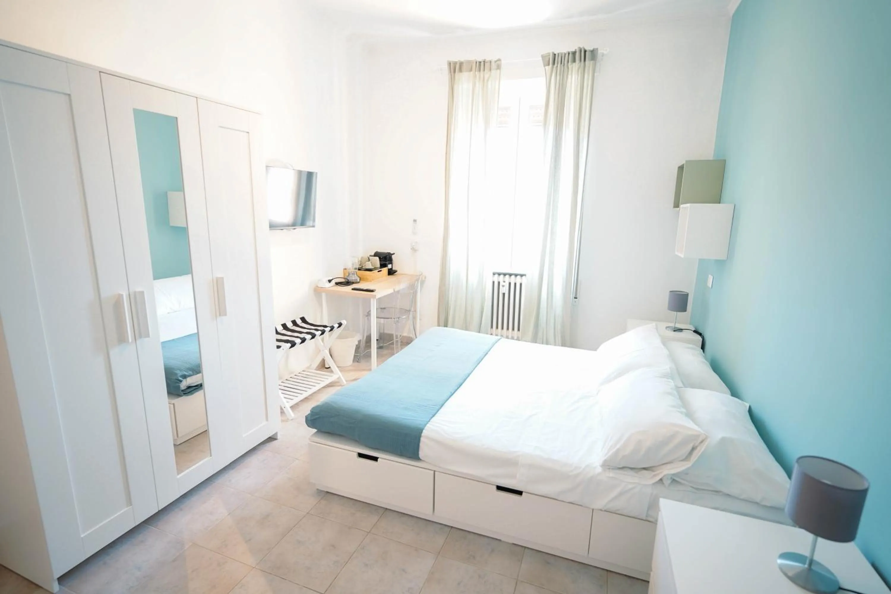 Bedroom, Bed in Salotto Tiburtino