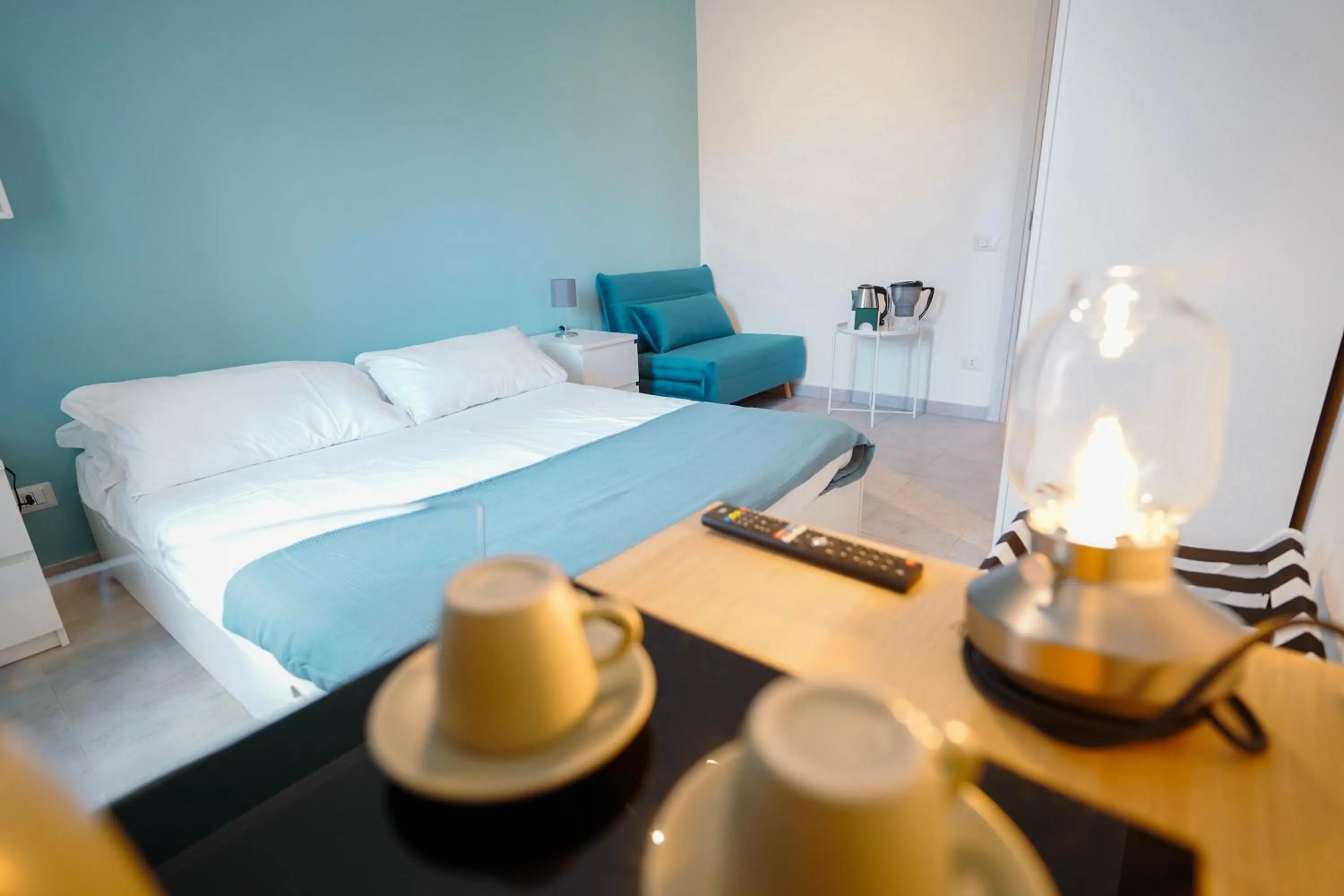 Bedroom, Bed in Salotto Tiburtino