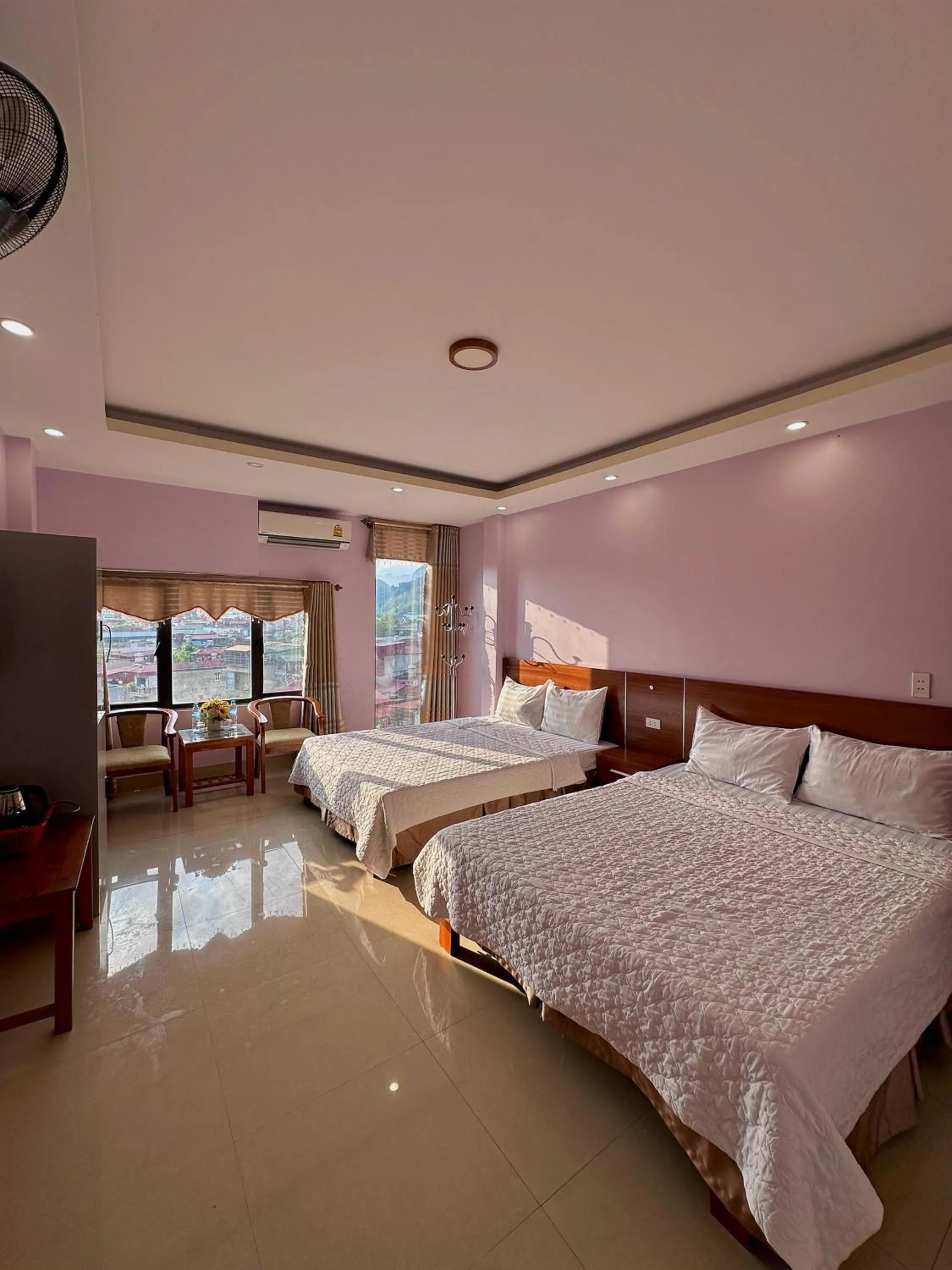 Bedroom, Bed in Tam Giác Mạch Hotel