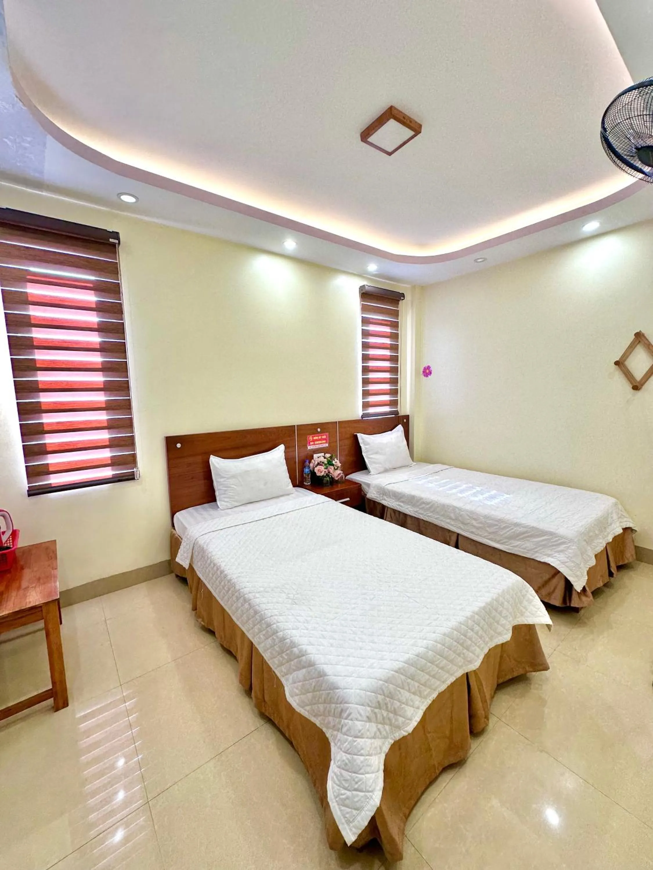Bed in Tam Giác Mạch Hotel