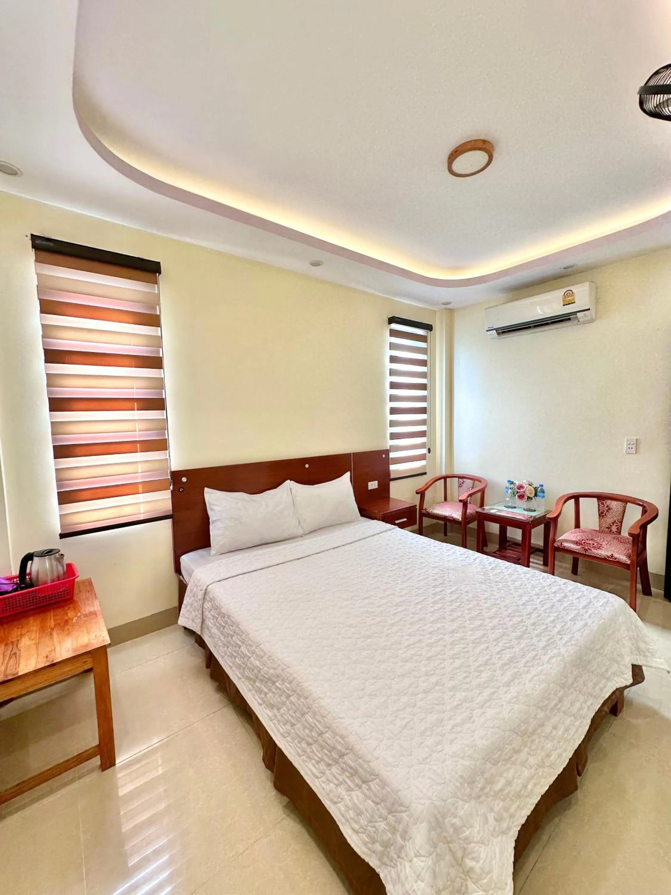 Bed in Tam Giác Mạch Hotel