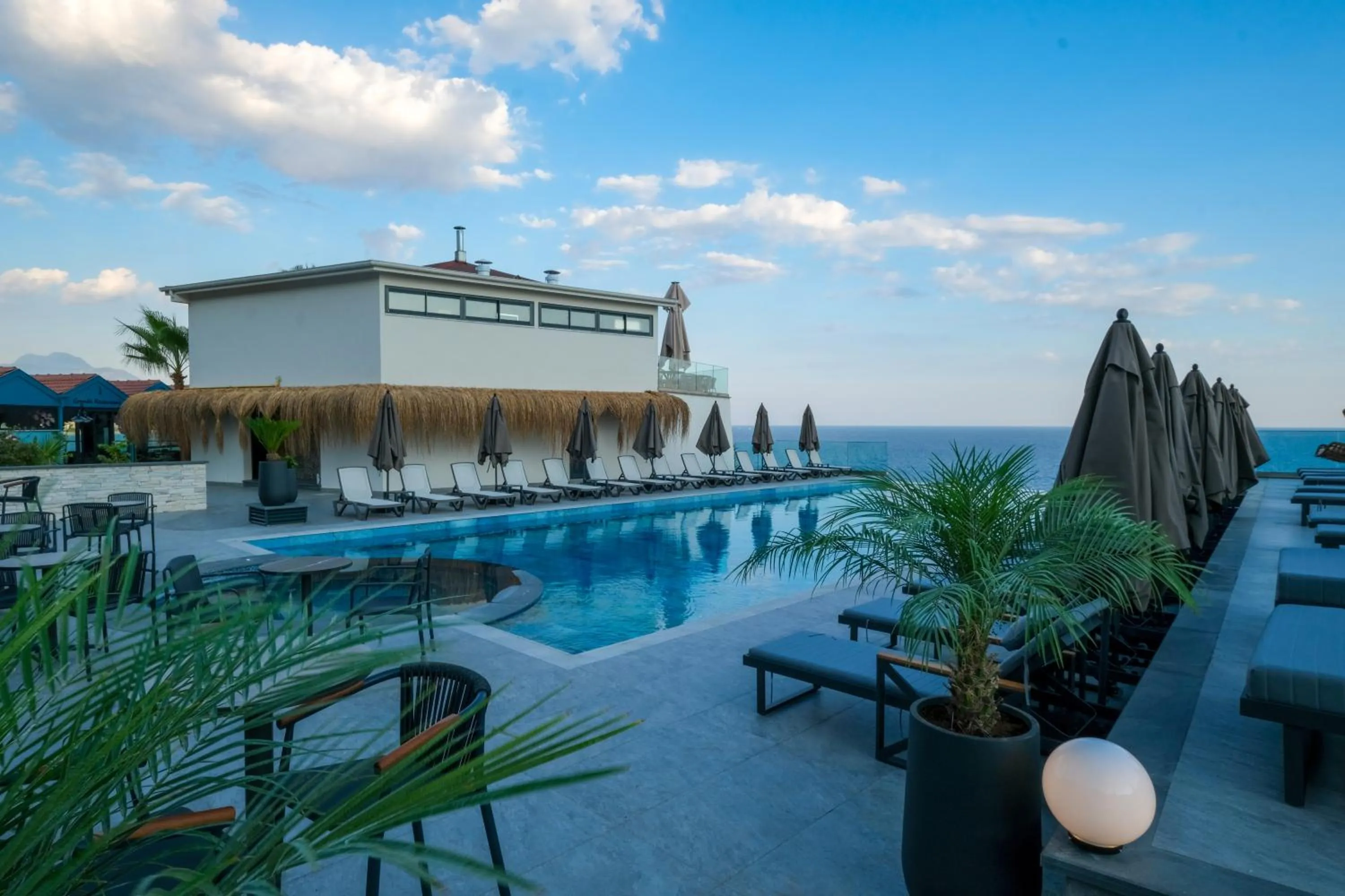 Pool view in Ada Port Hotel Adults Only