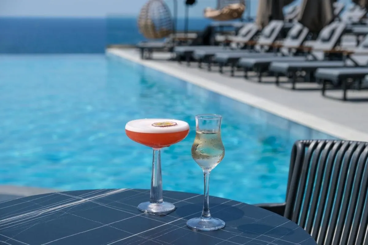 Pool view in Ada Port Hotel Adults Only