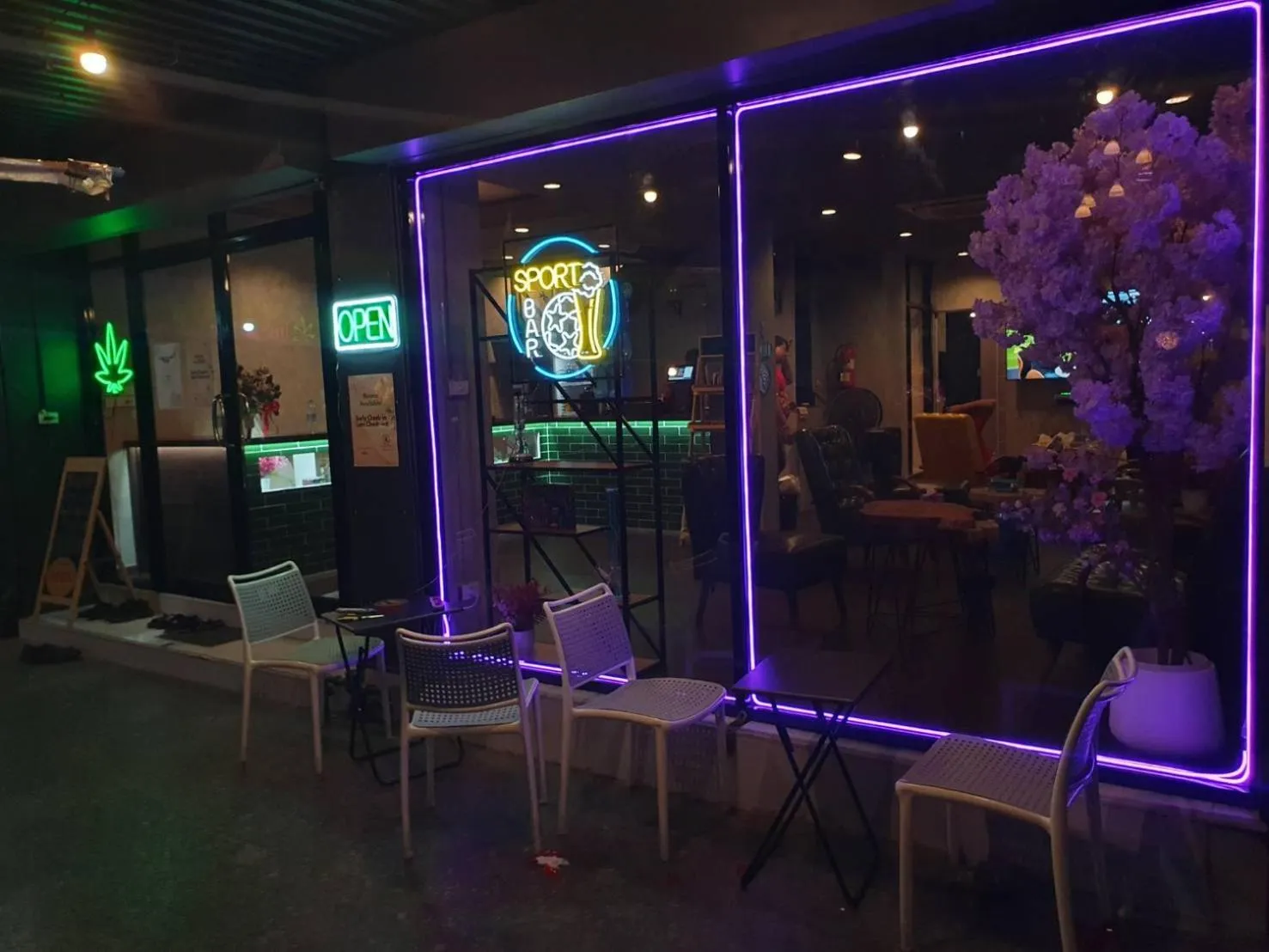 Night in Bud Brew Beyond Dispensary and Hotel