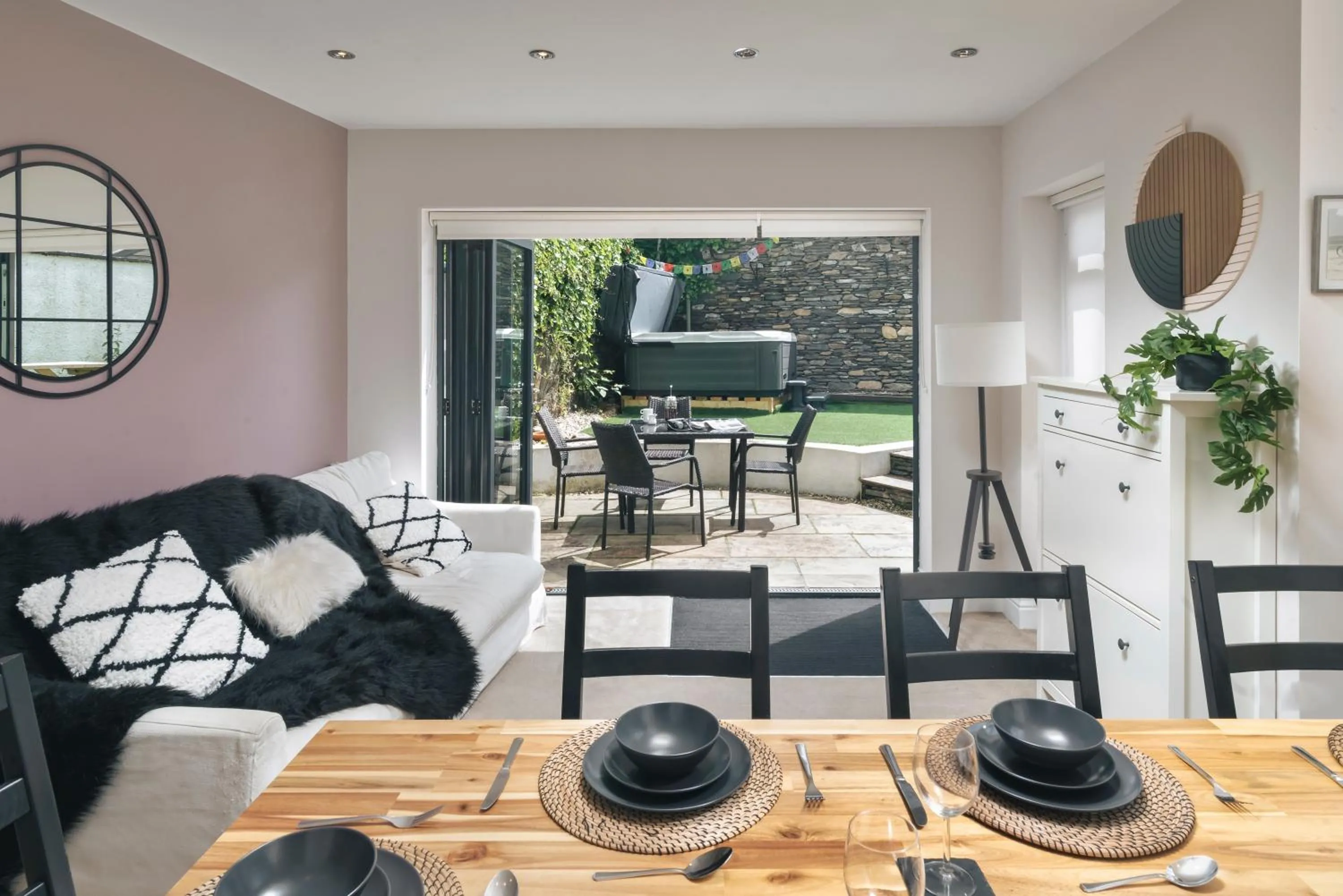 Patio in Rosemount Lake District Townhouse with Hot Tub - Ridgestone