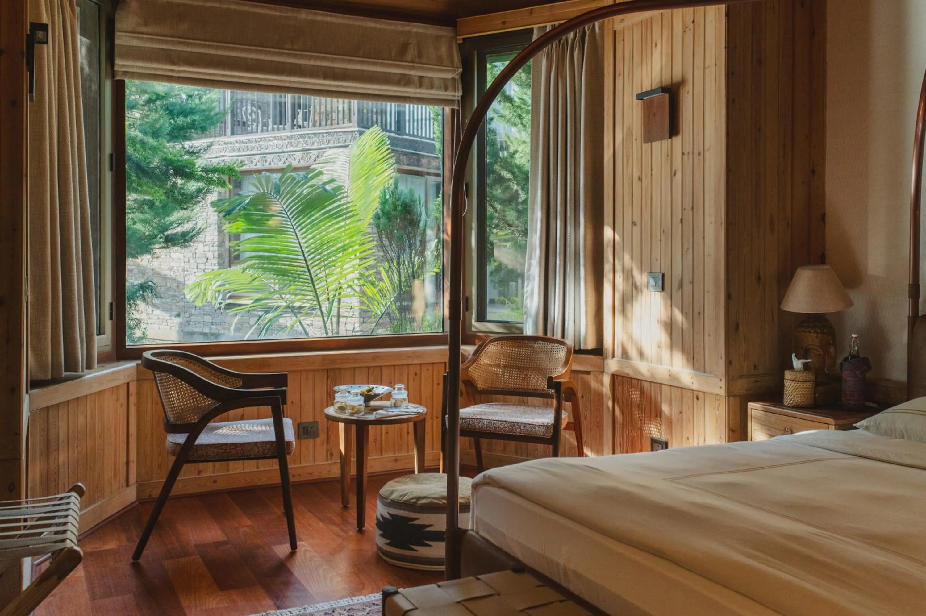 View (from property/room), Bed in Brij Atmanya Bhowali, Nainital, A Luxury Mountain Escape