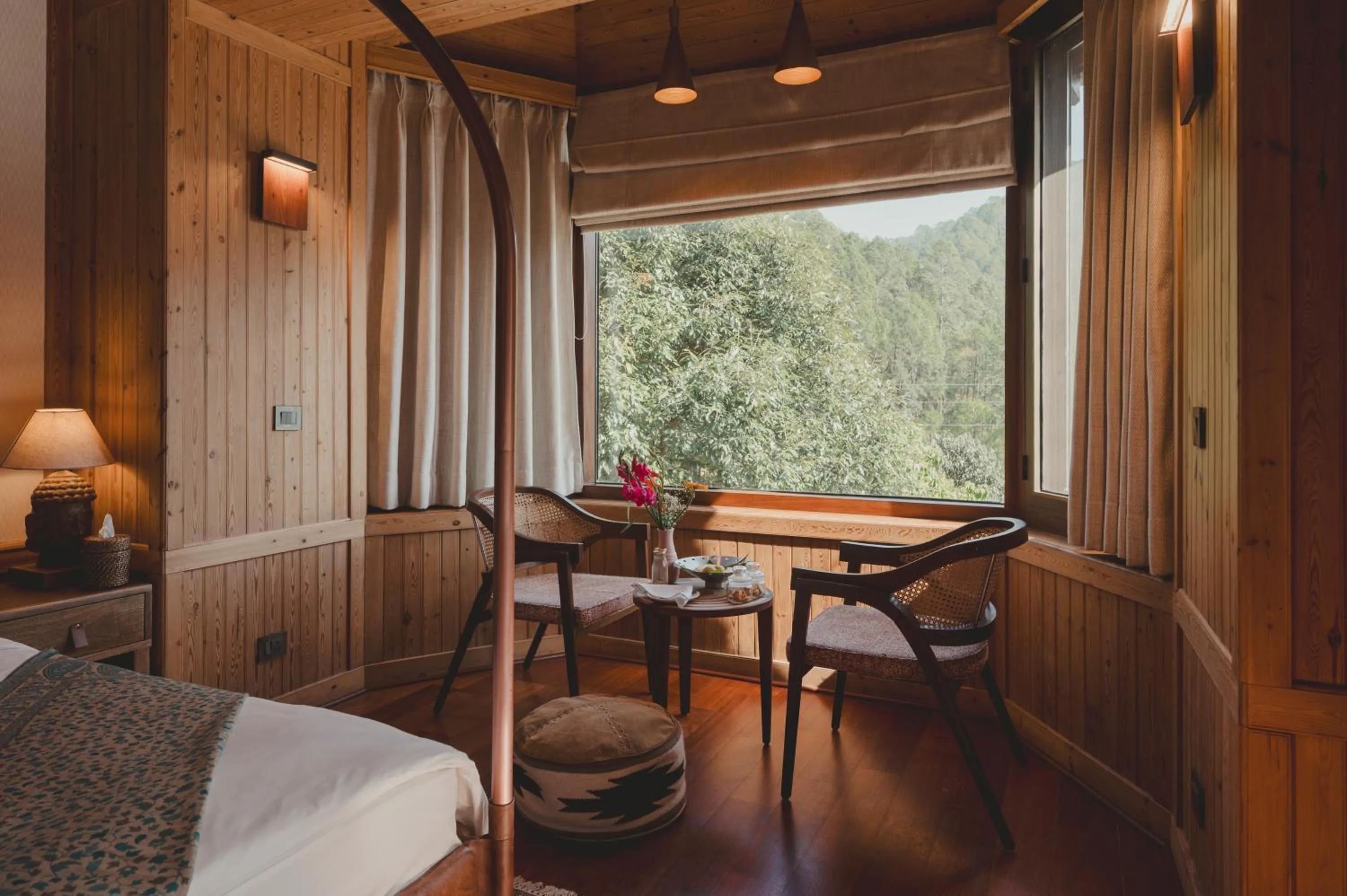 Bedroom in Brij Atmanya Bhowali, Nainital, A Luxury Mountain Escape