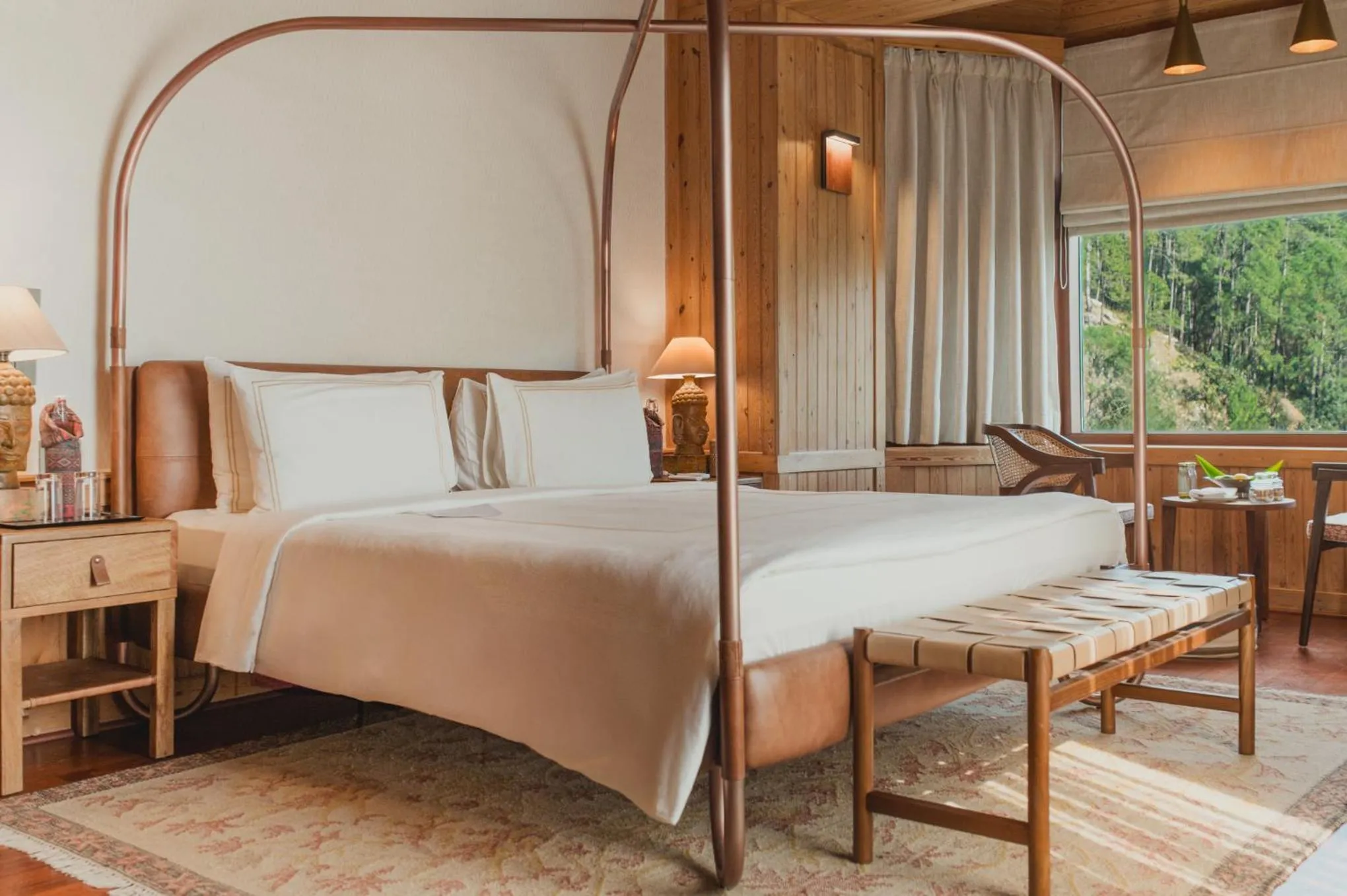 Bed in Brij Atmanya Bhowali, Nainital, A Luxury Mountain Escape