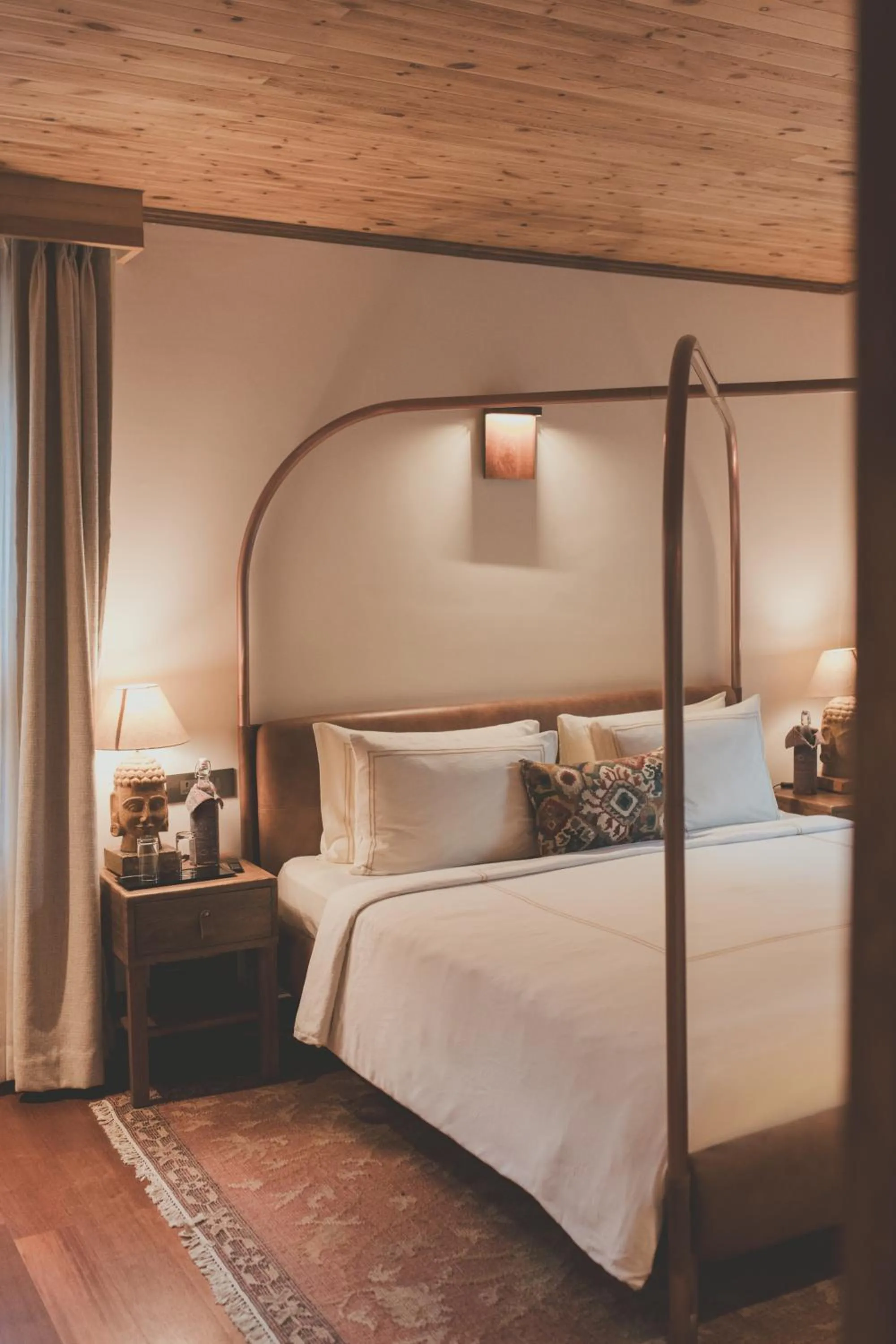 Bed in Brij Atmanya Bhowali, Nainital, A Luxury Mountain Escape