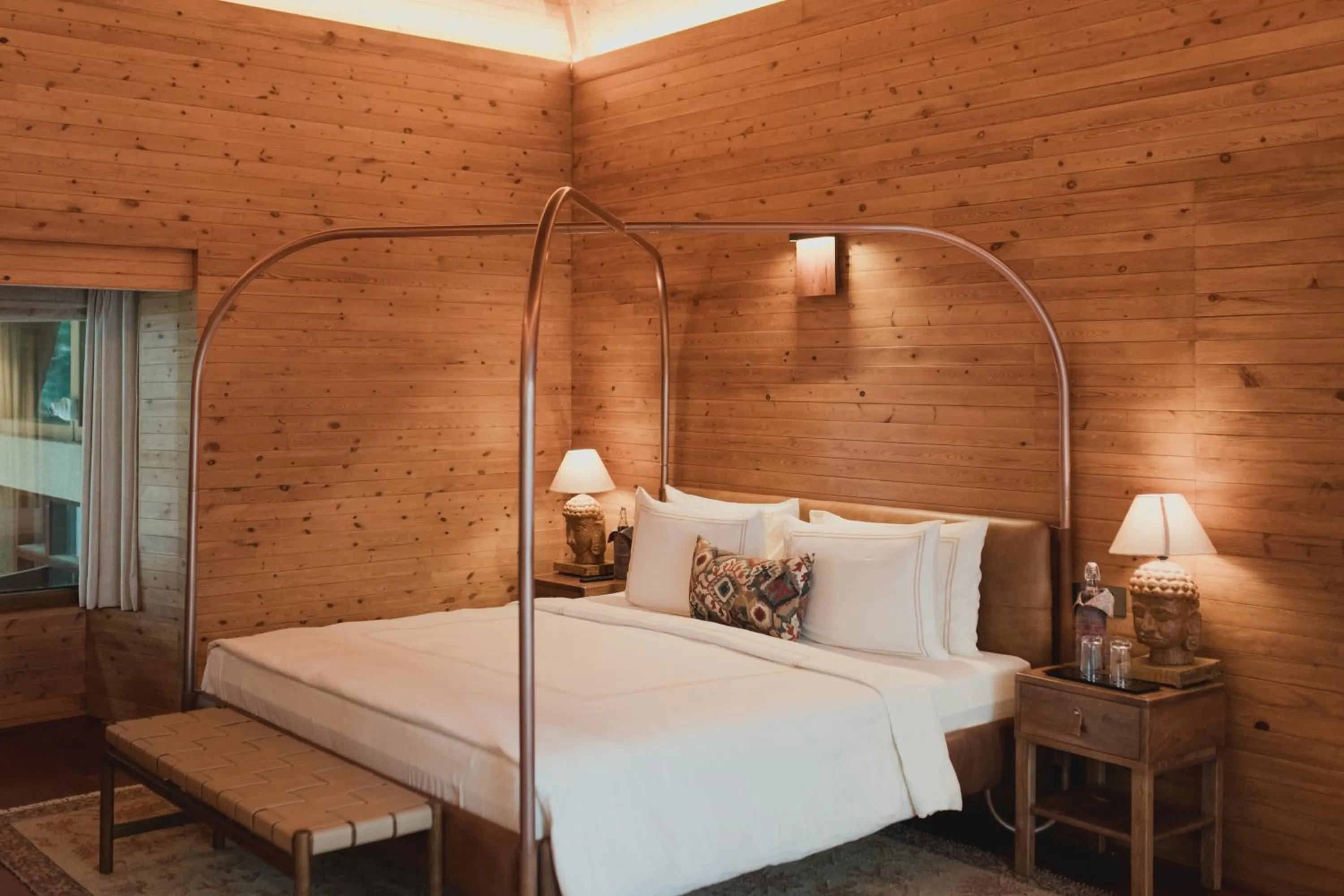 Bed in Brij Atmanya Bhowali, Nainital, A Luxury Mountain Escape