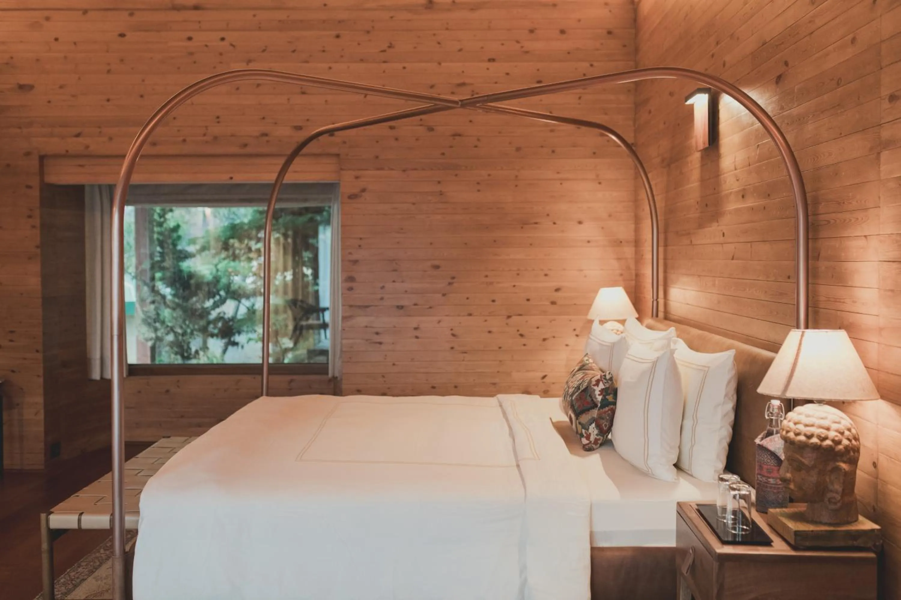 Bed in Brij Atmanya Bhowali, Nainital, A Luxury Mountain Escape