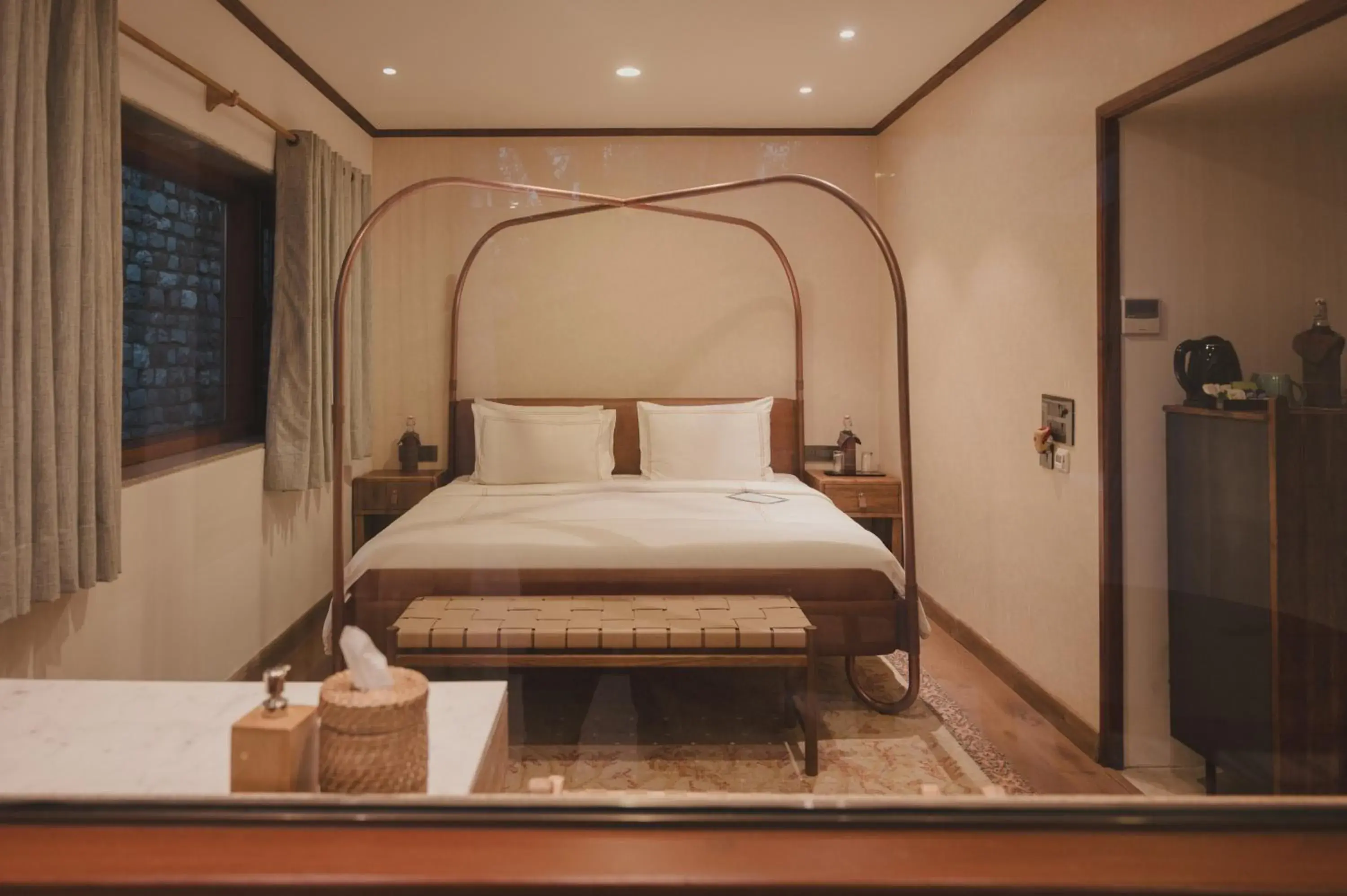 Bedroom, Bed in Brij Atmanya Bhowali, Nainital, A Luxury Mountain Escape Bedroom, Bed in Brij Atmanya Bhowali, Nainital, A Luxury Mountain Escape