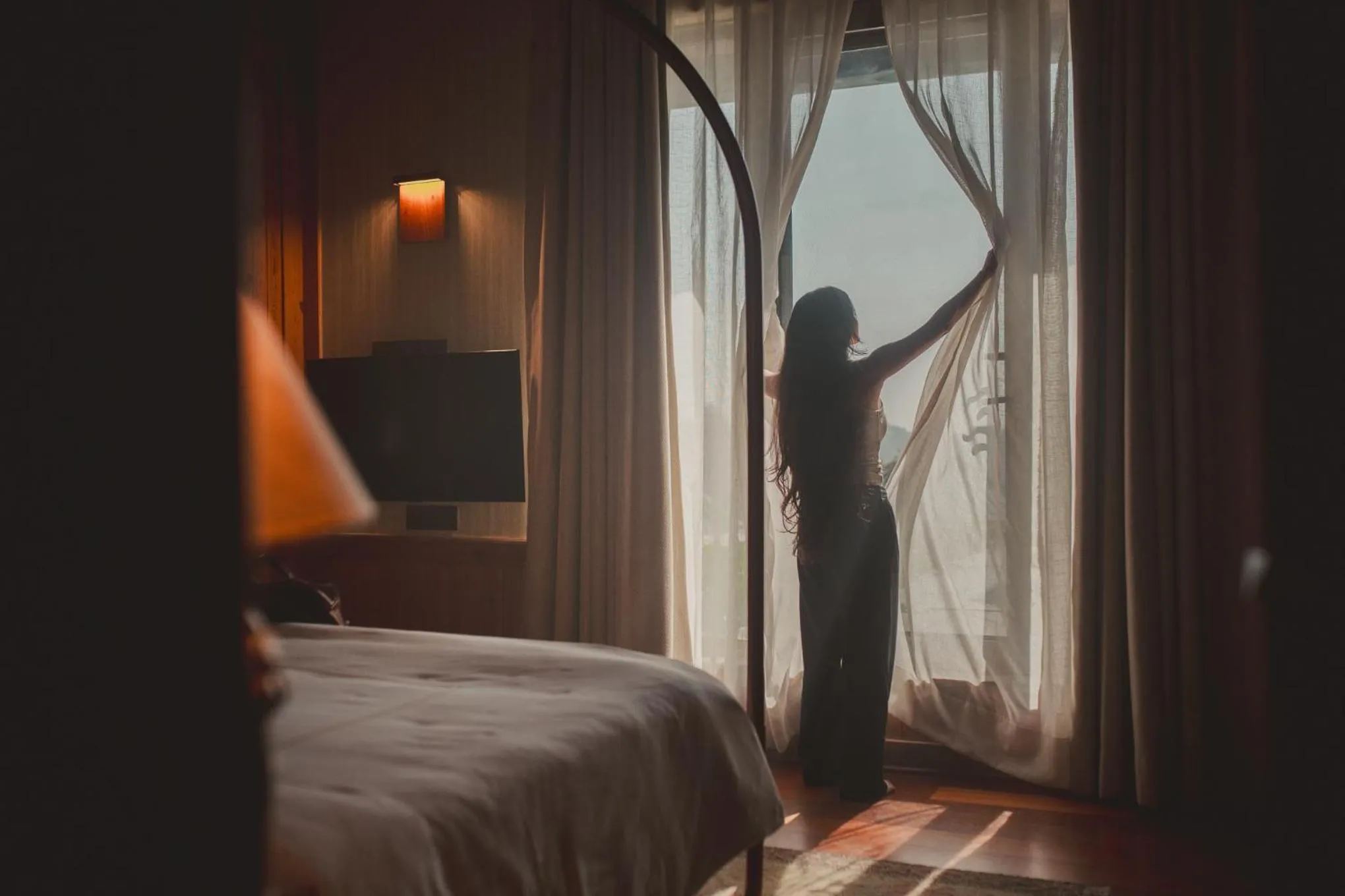 Bedroom, Bed in Brij Atmanya Bhowali, Nainital, A Luxury Mountain Escape