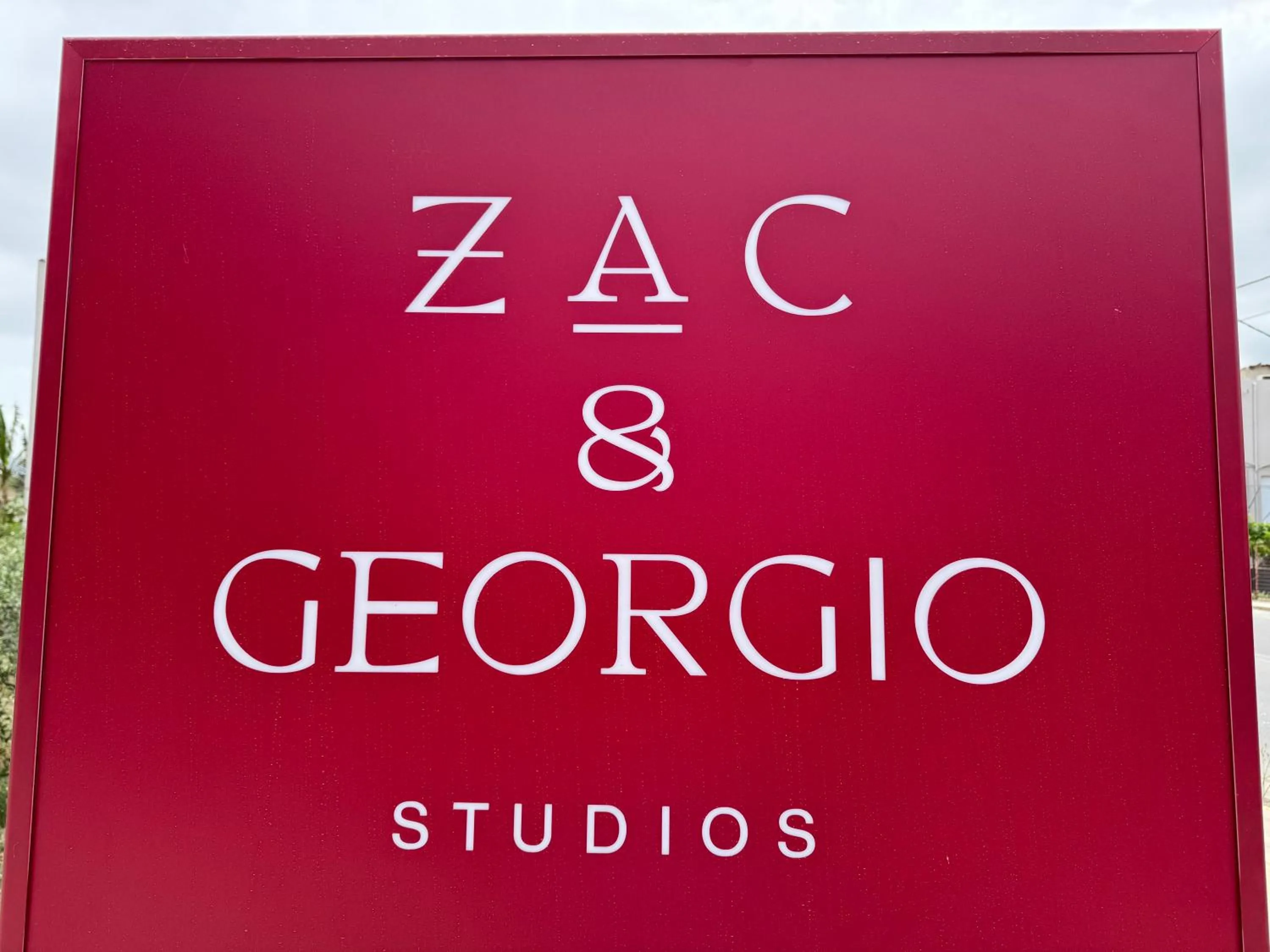 Property logo or sign in Zac & Georgio Studios