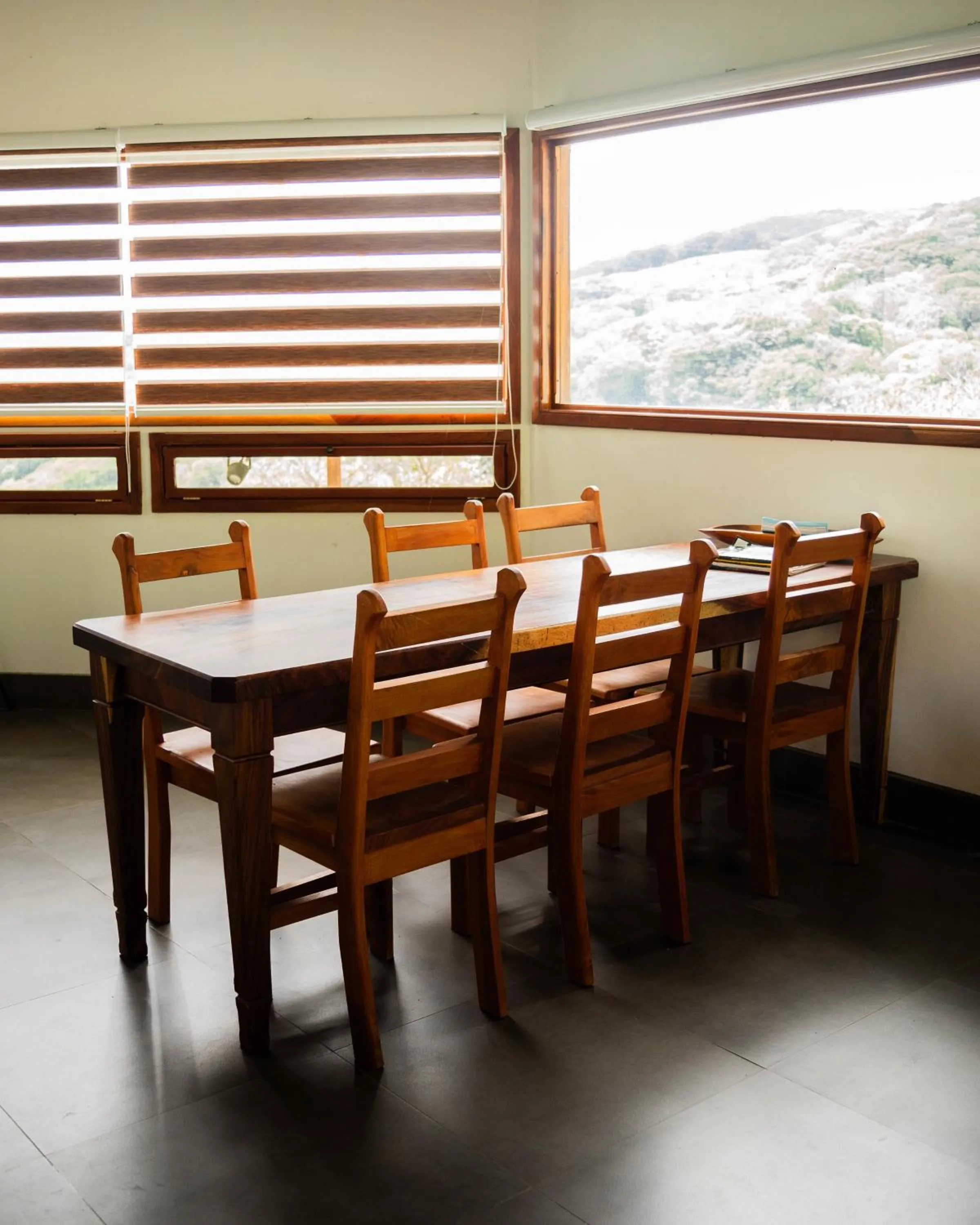 Communal kitchen in Finca Aquarius