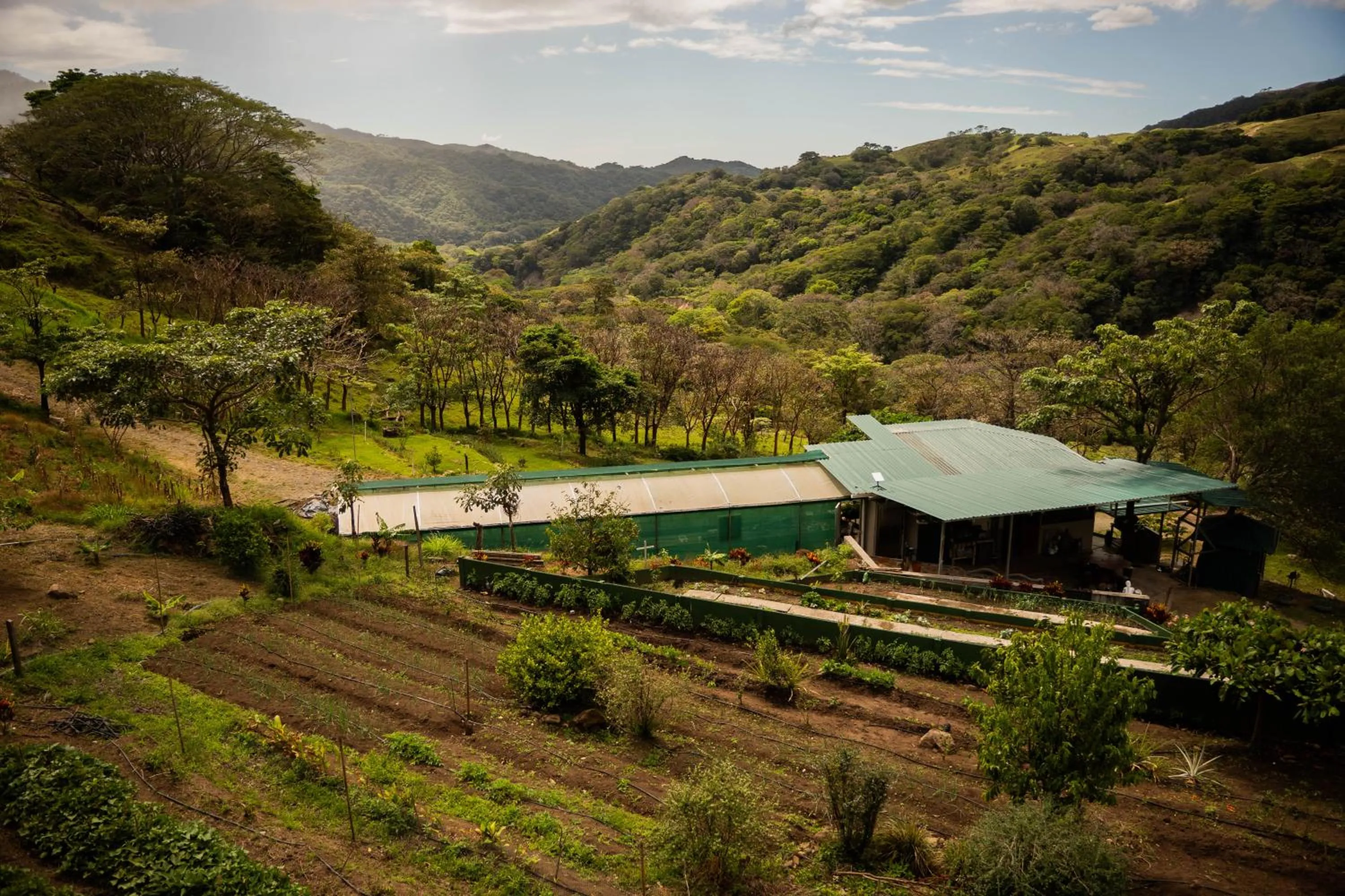 Natural landscape in Finca Aquarius