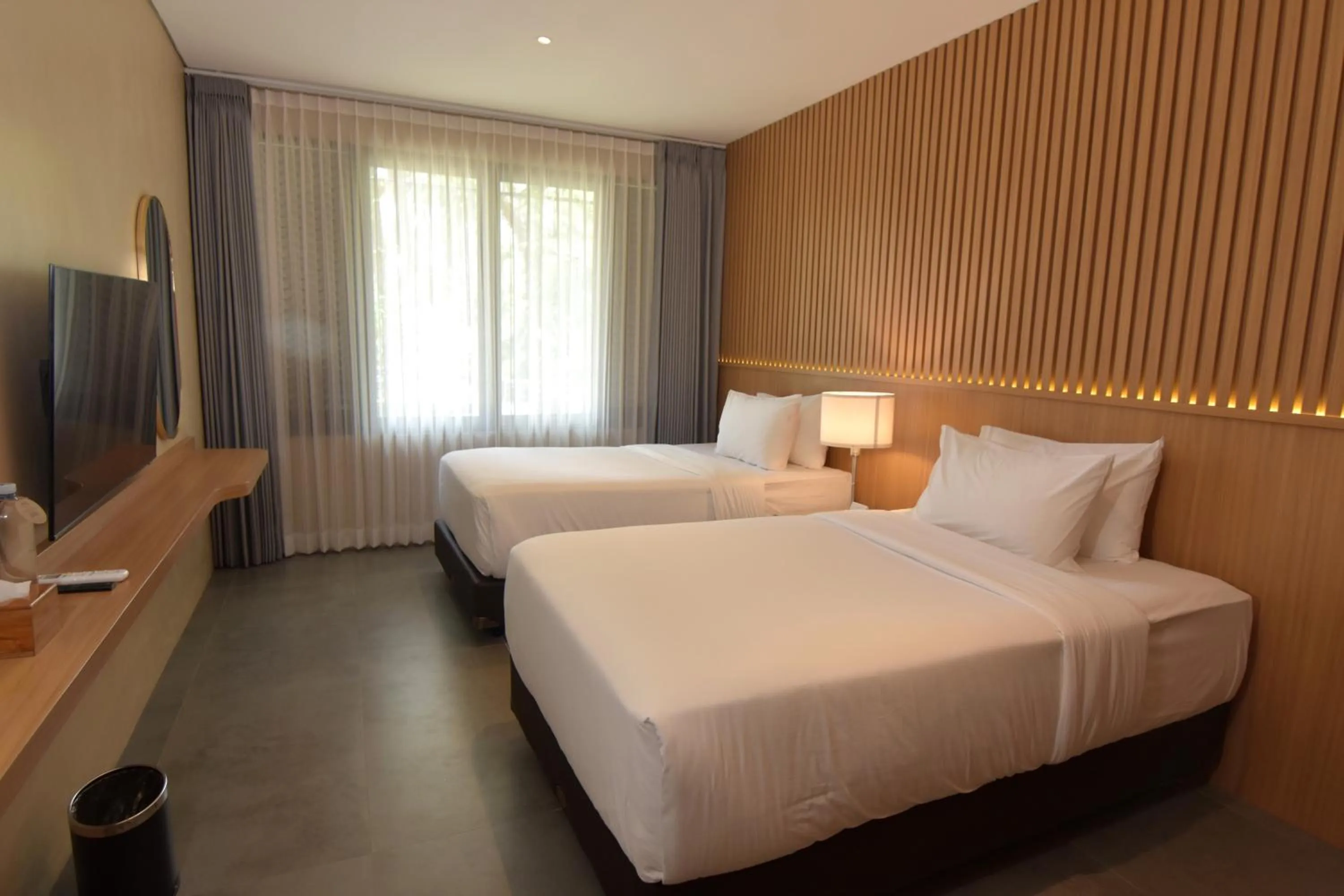 Bed in Sarga Earthing Resort