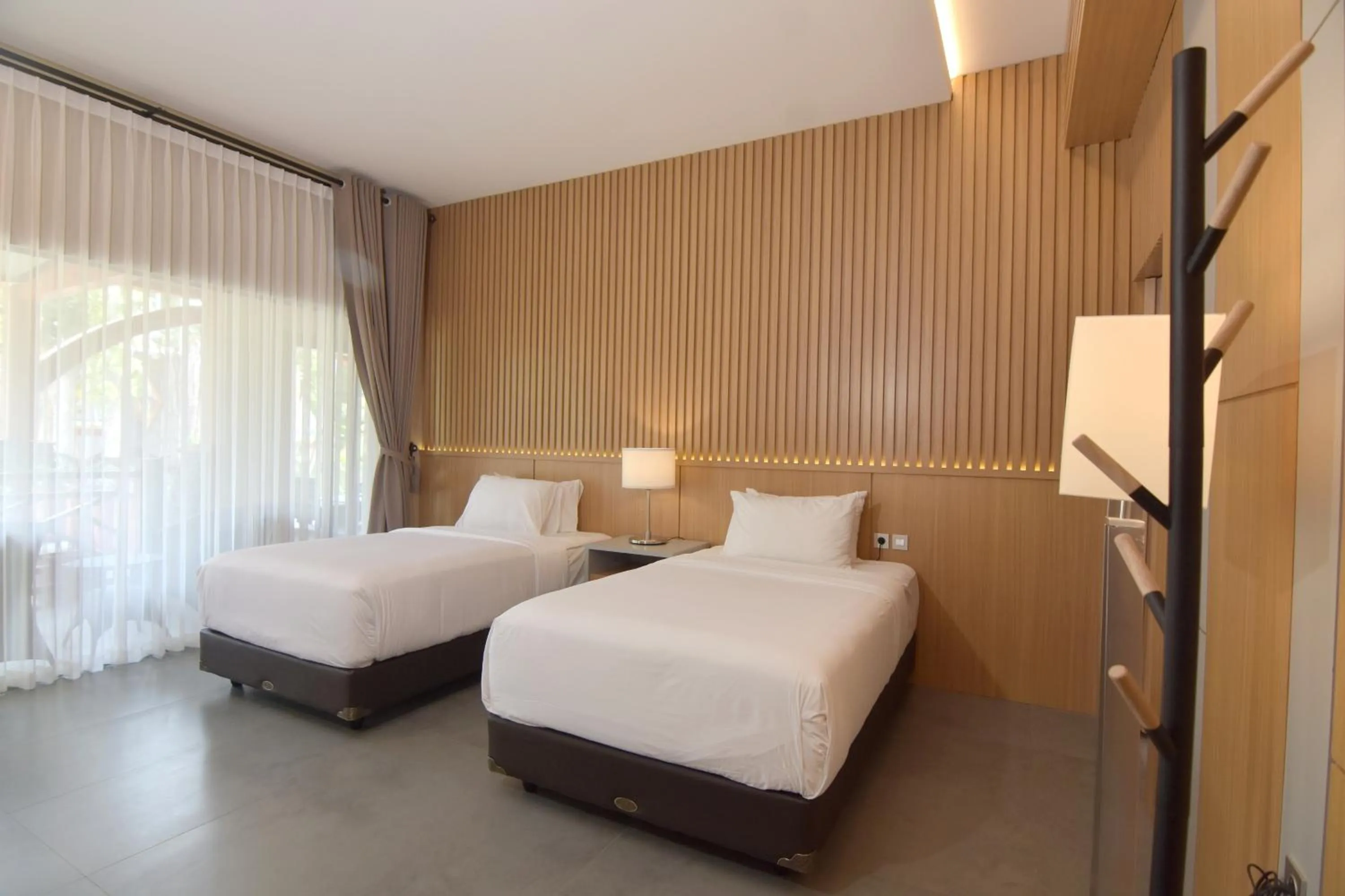 Bed in Sarga Earthing Resort