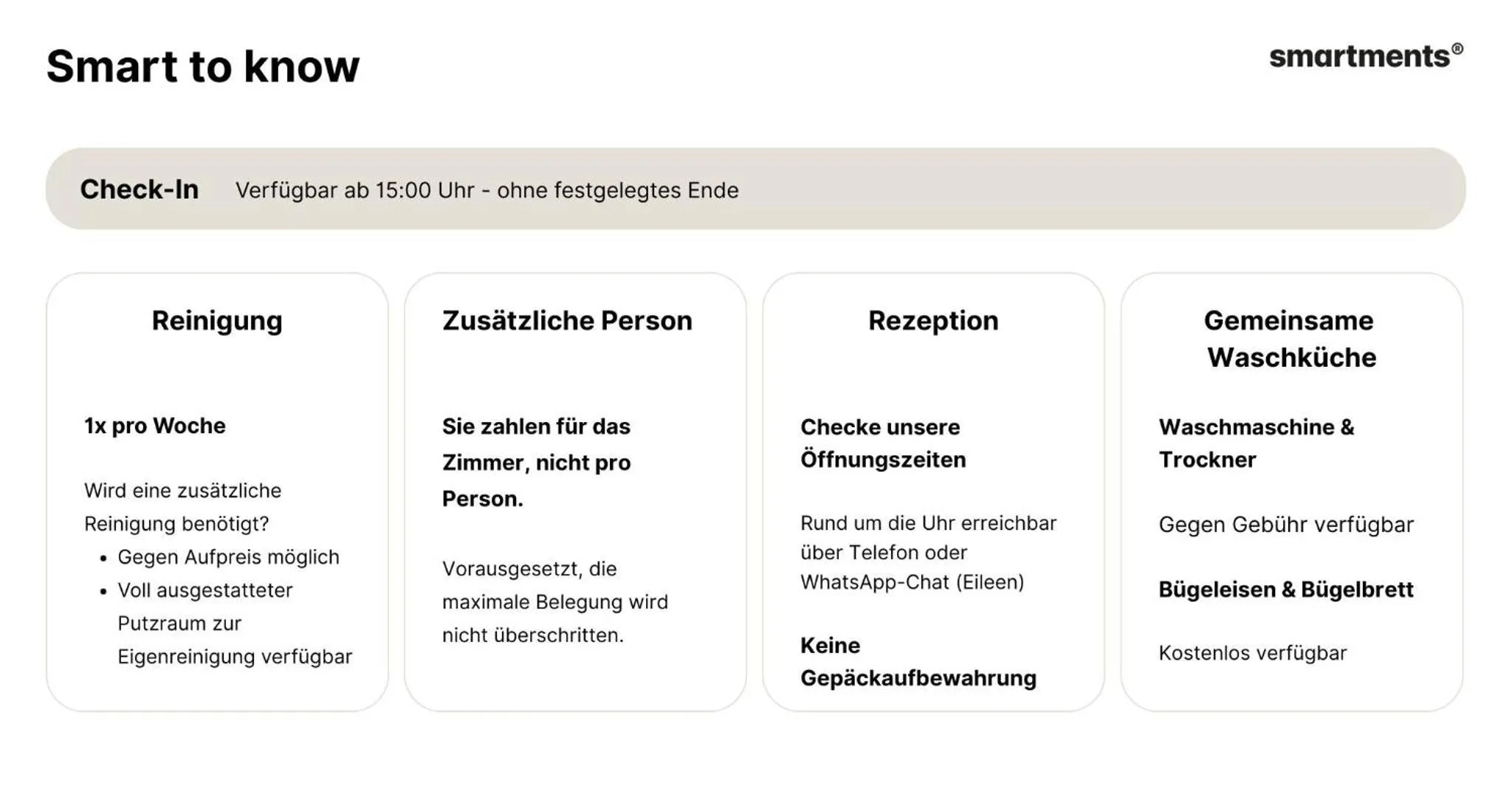 Text overlay in smartments Frankfurt Airport