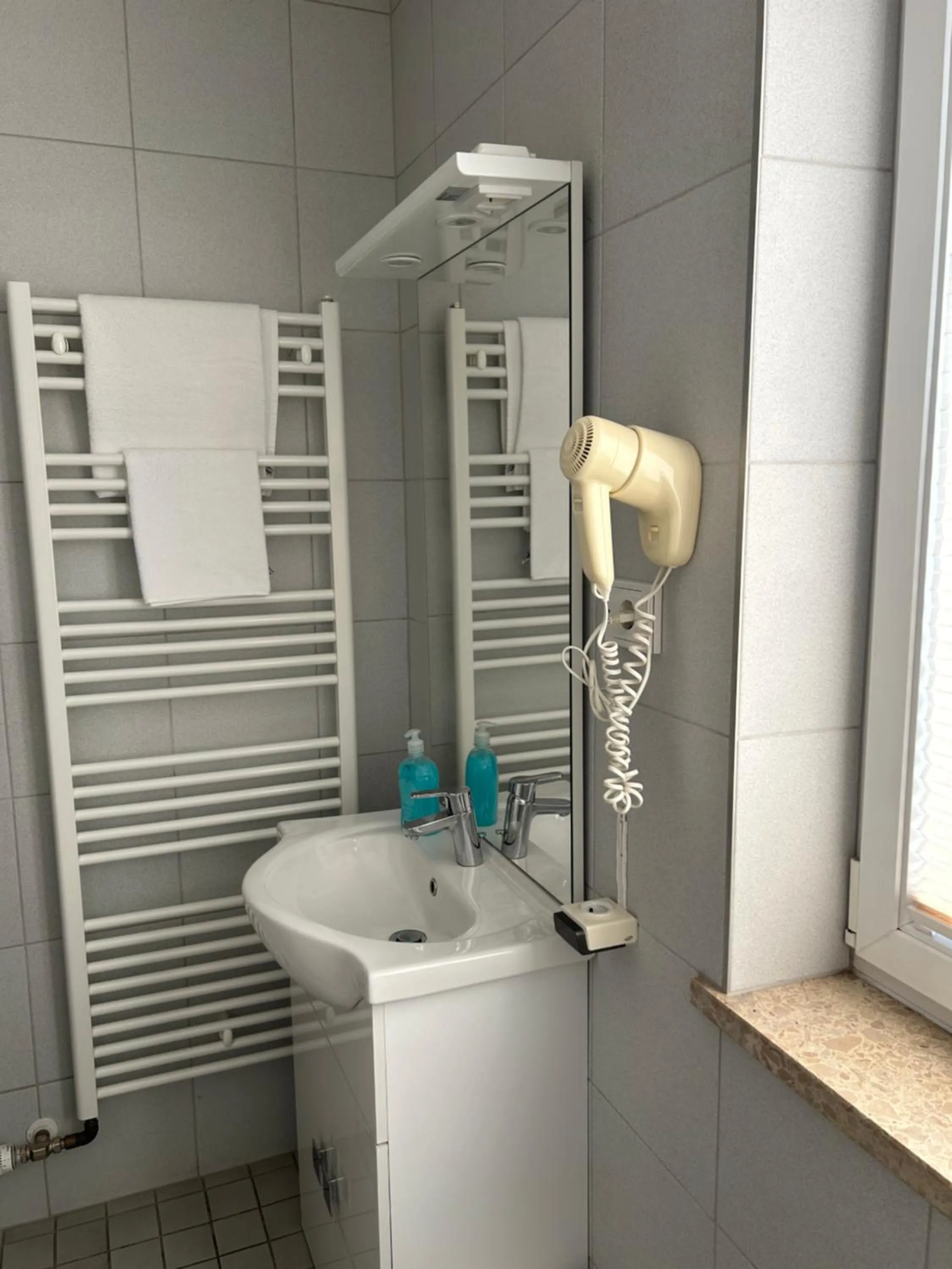 Shower in Hotel Berg