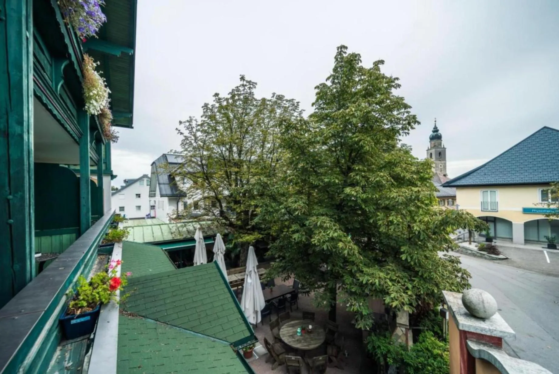 Inner courtyard view in Hotel Berg