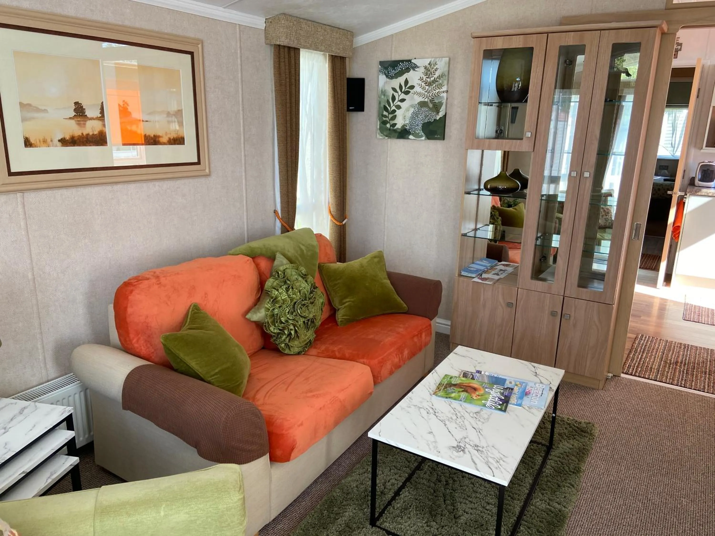 Living room in Red Squirrel Lodge