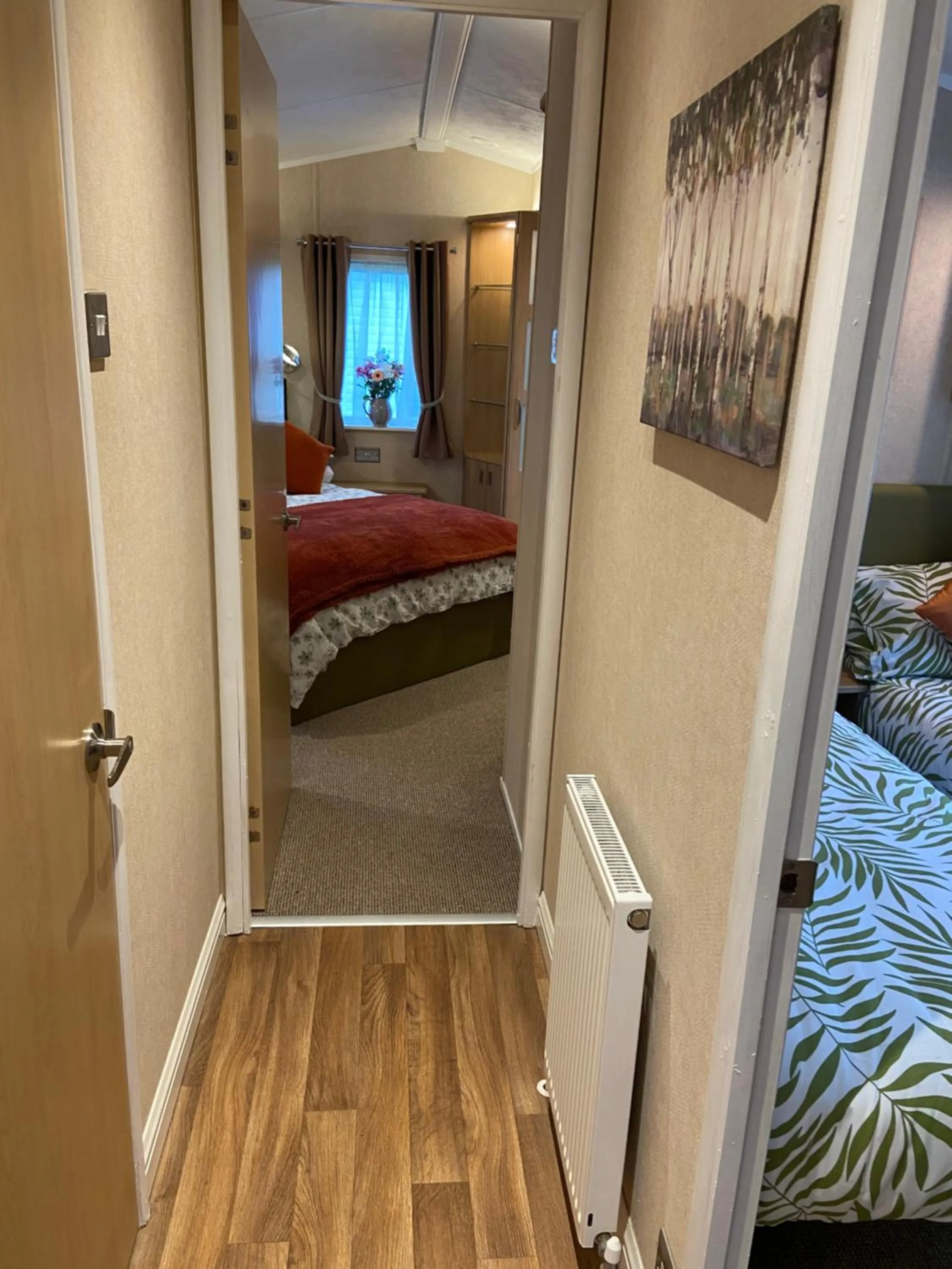 Bed in Red Squirrel Lodge